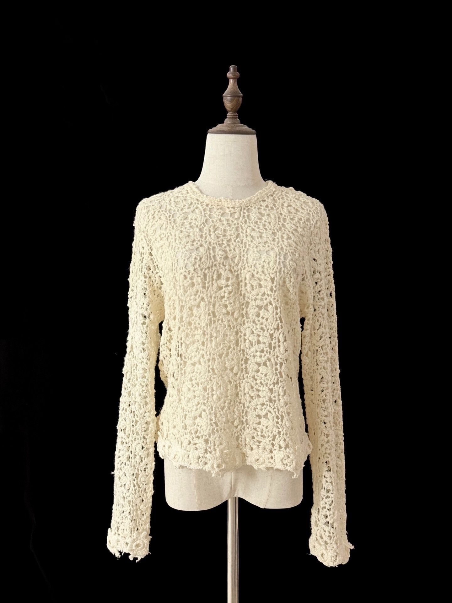 Comme des Garcons Comme des Garçons 1988 Wool Crochet Top Size M / US 6-8 / IT 42-44 - 6 Thumbnail
