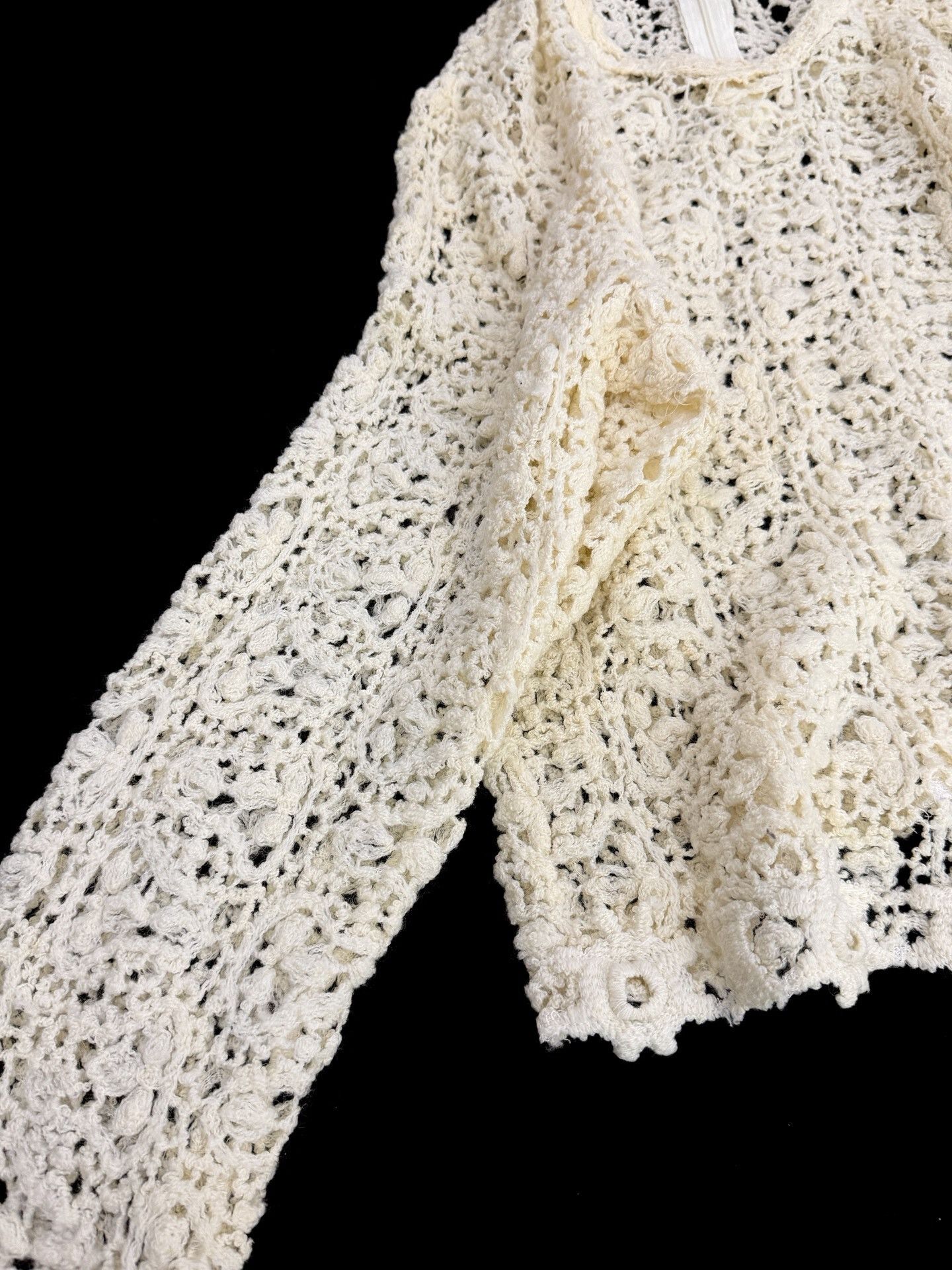 Comme des Garcons Comme des Garçons 1988 Wool Crochet Top Size M / US 6-8 / IT 42-44 - 4 Thumbnail