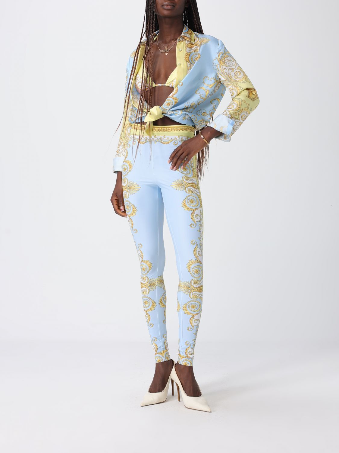 Versace Versace Shirt Woman Multicolor Size S / US 4 / IT 40 - 2 Thumbnail