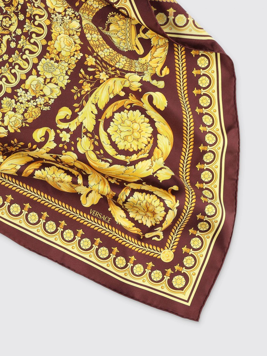 Versace Versace Neck Scarf Woman Burgundy Size ONE SIZE - 3 Thumbnail