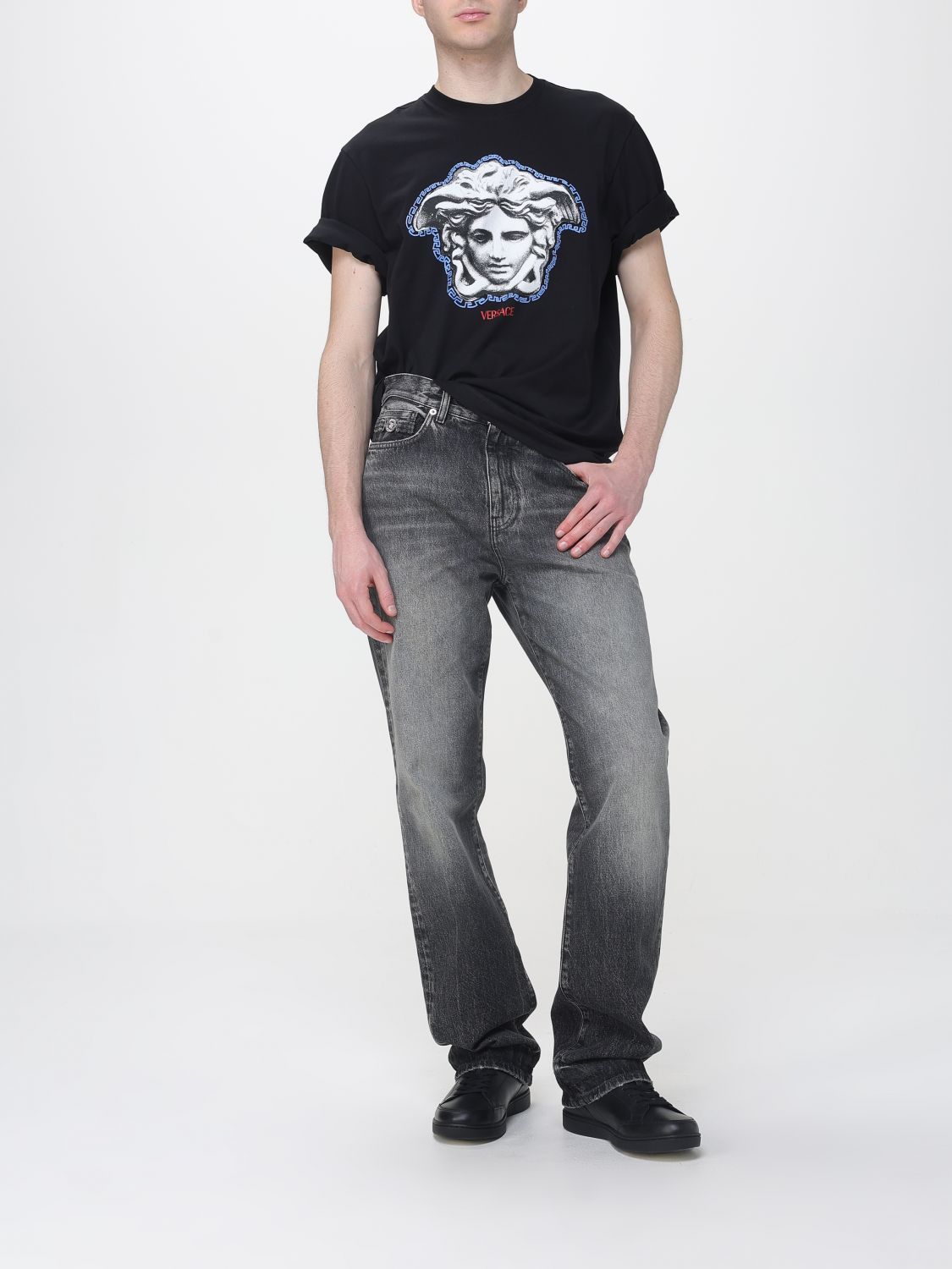 Versace Versace T-Shirt Men Black Size US M / EU 48-50 / 2 - 2 Thumbnail