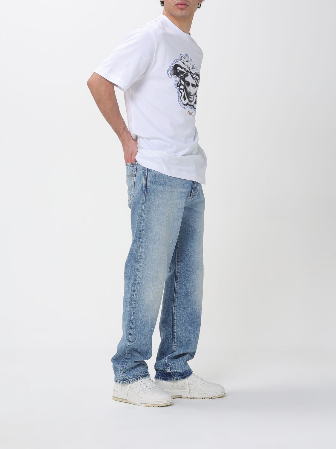 Versace Versace T-Shirt Men White Size US L / EU 52-54 / 3 - 2 Thumbnail