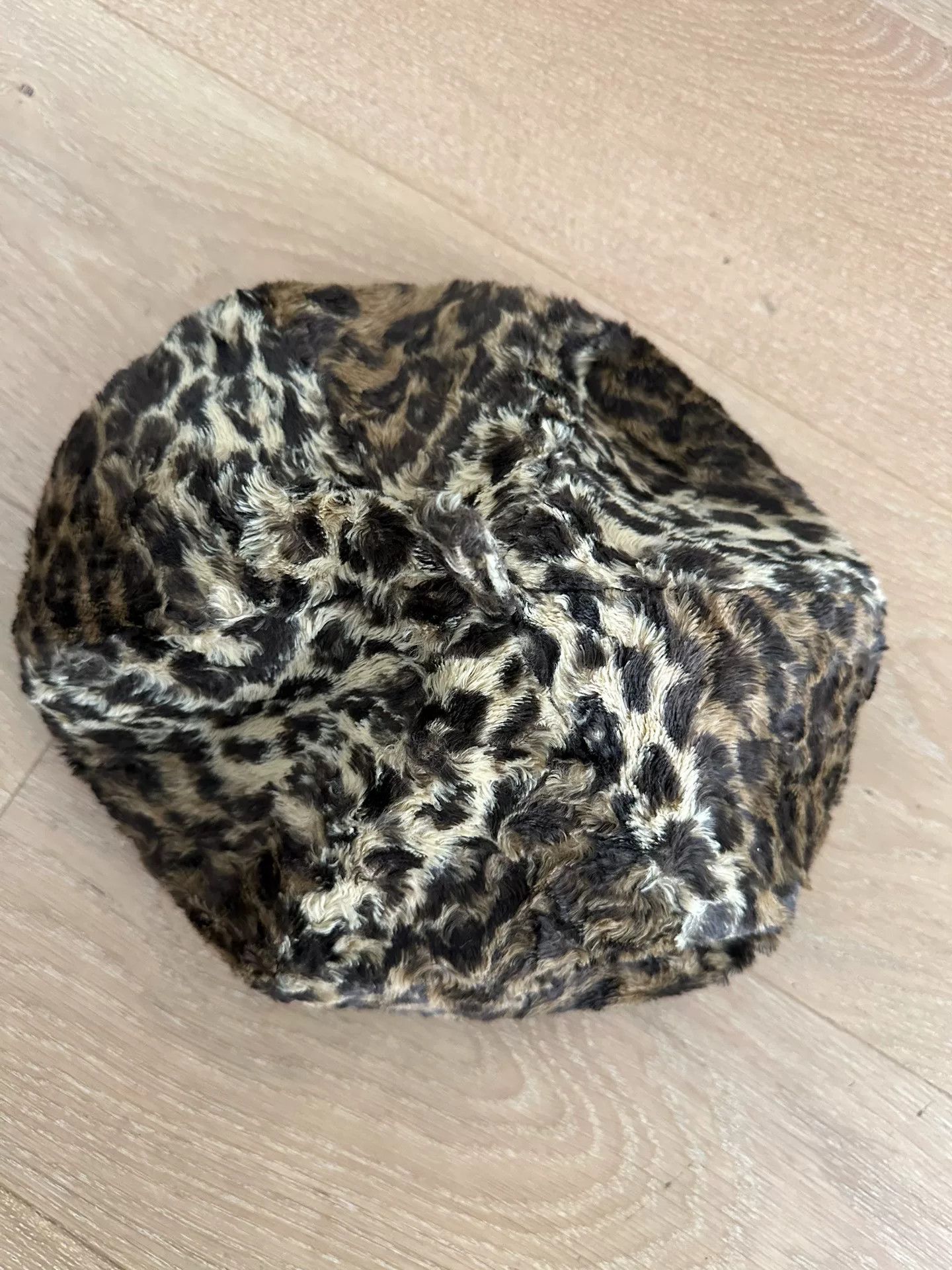 Vintage British 70s Punk Leopard Print Octagonal Hat Size ONE SIZE - 2 Thumbnail