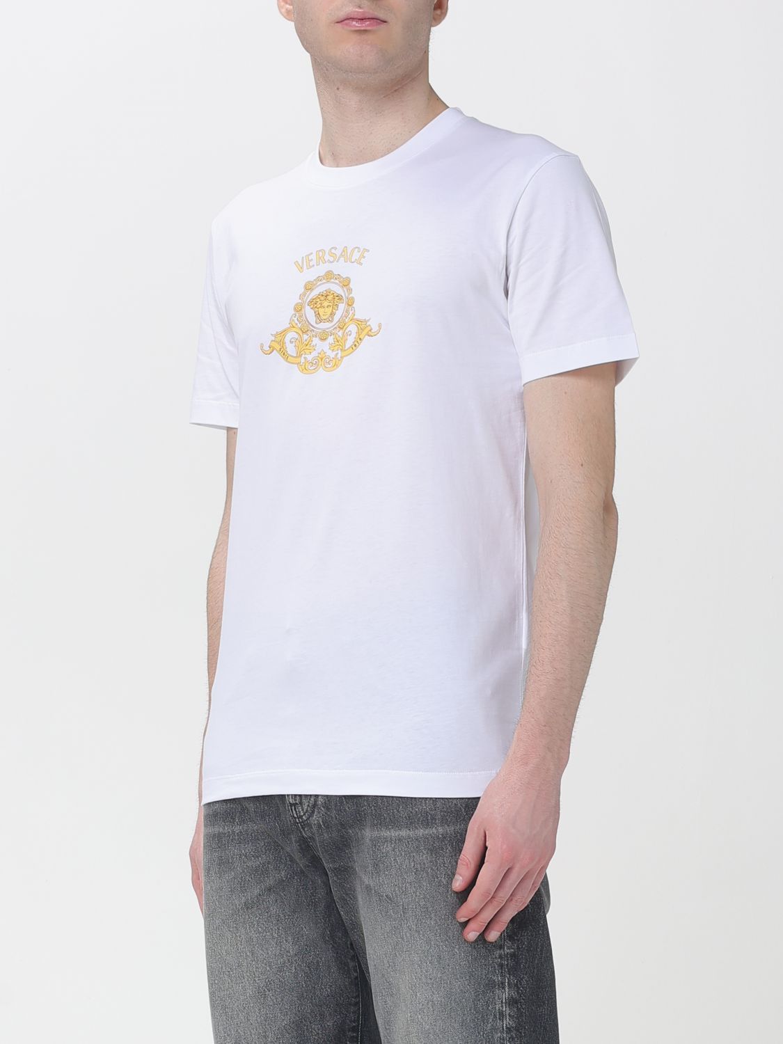 Versace Versace T-Shirt Men White Size US L / EU 52-54 / 3 - 4 Thumbnail