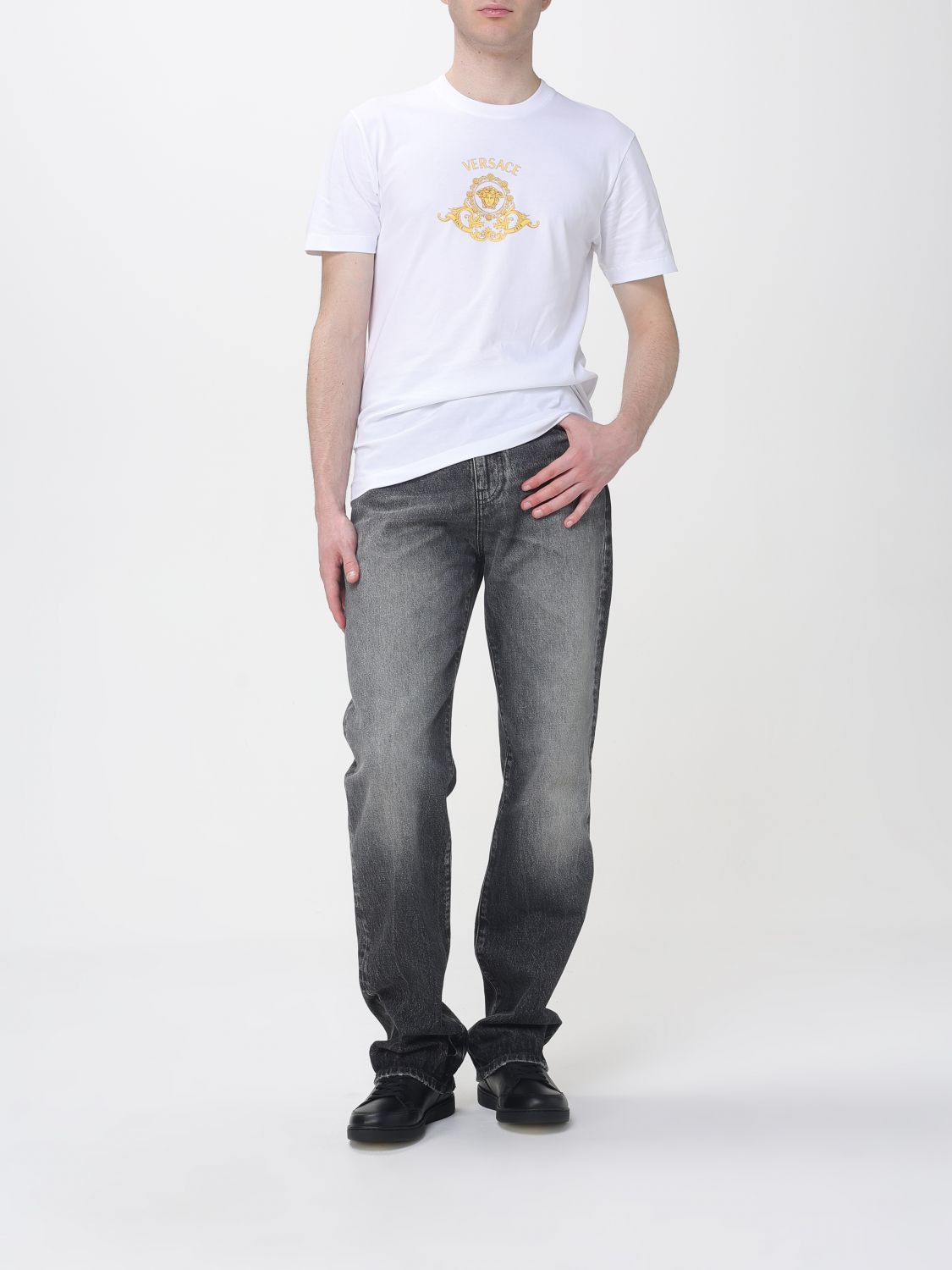 Versace Versace T-Shirt Men White Size US L / EU 52-54 / 3 - 2 Thumbnail