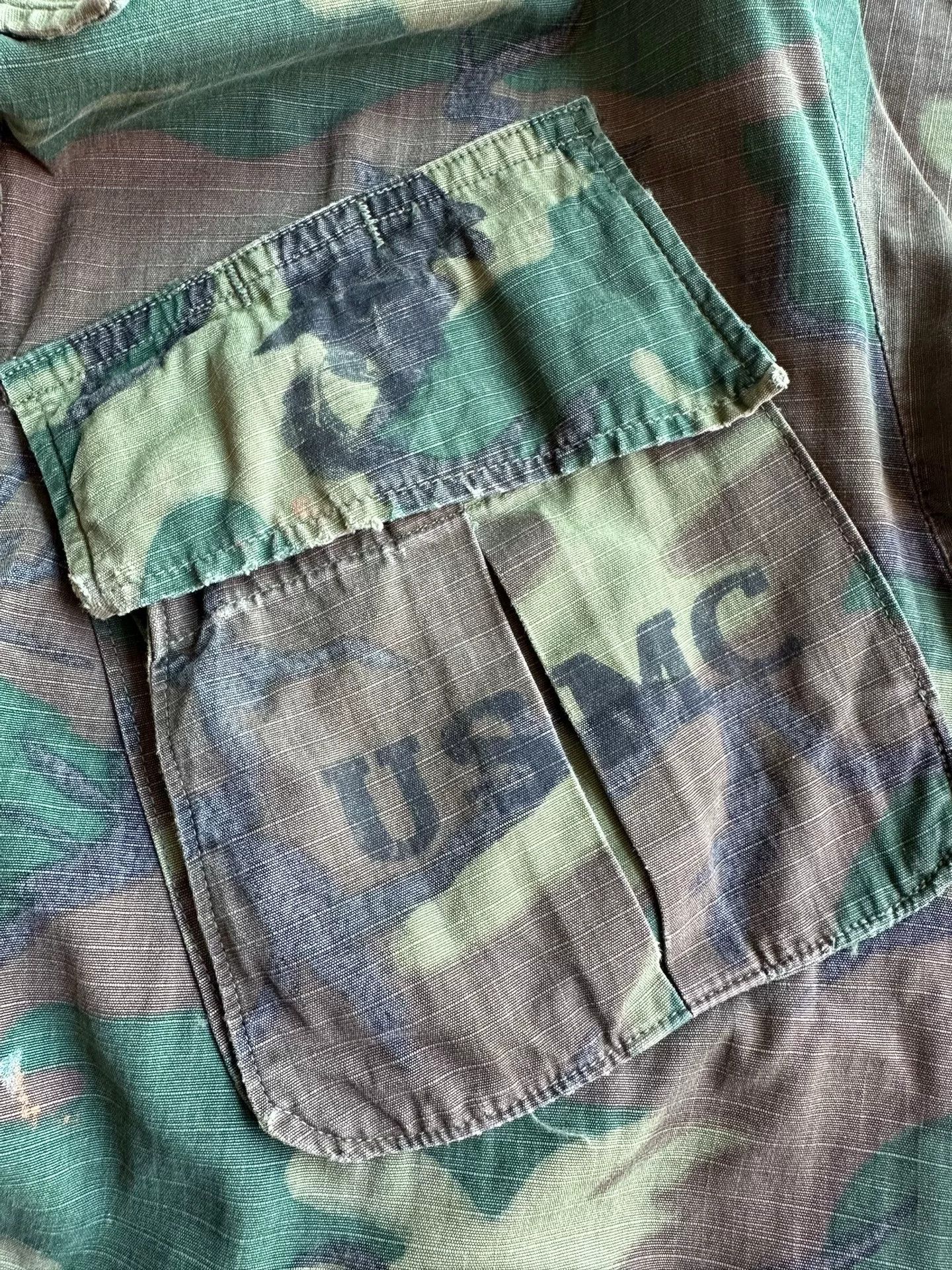 Vintage USMC ERDL TCU Jacket 1969 Size US L / EU 52-54 / 3 - 3 Thumbnail