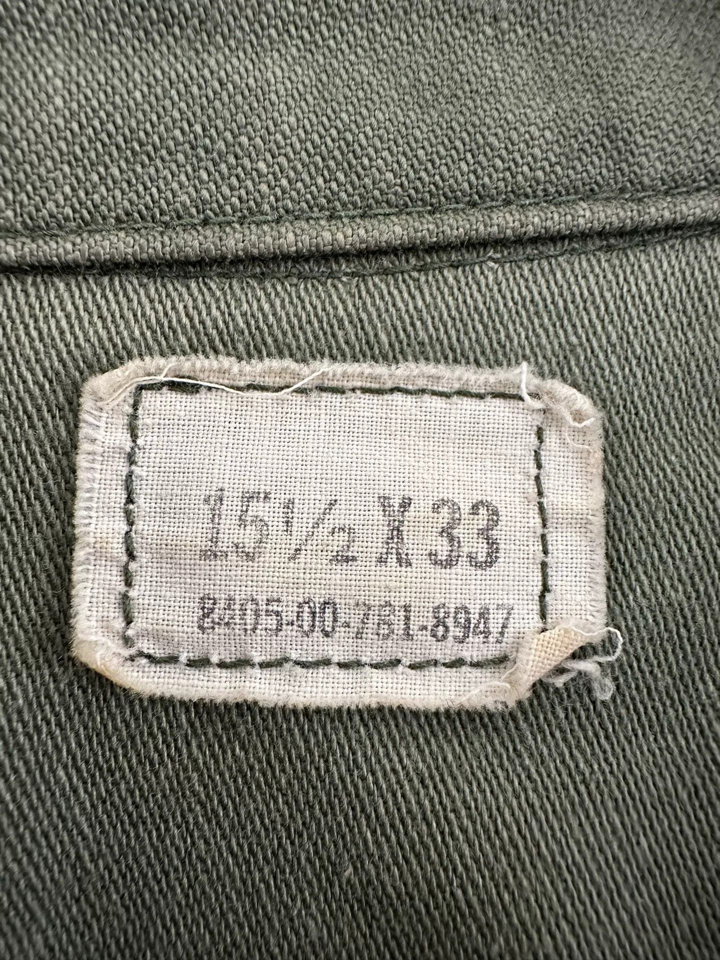 Vintage Vietnam War USAF NCO OG107 Cotton Shirt Size US S / EU 44-46 / 1 - 5 Thumbnail