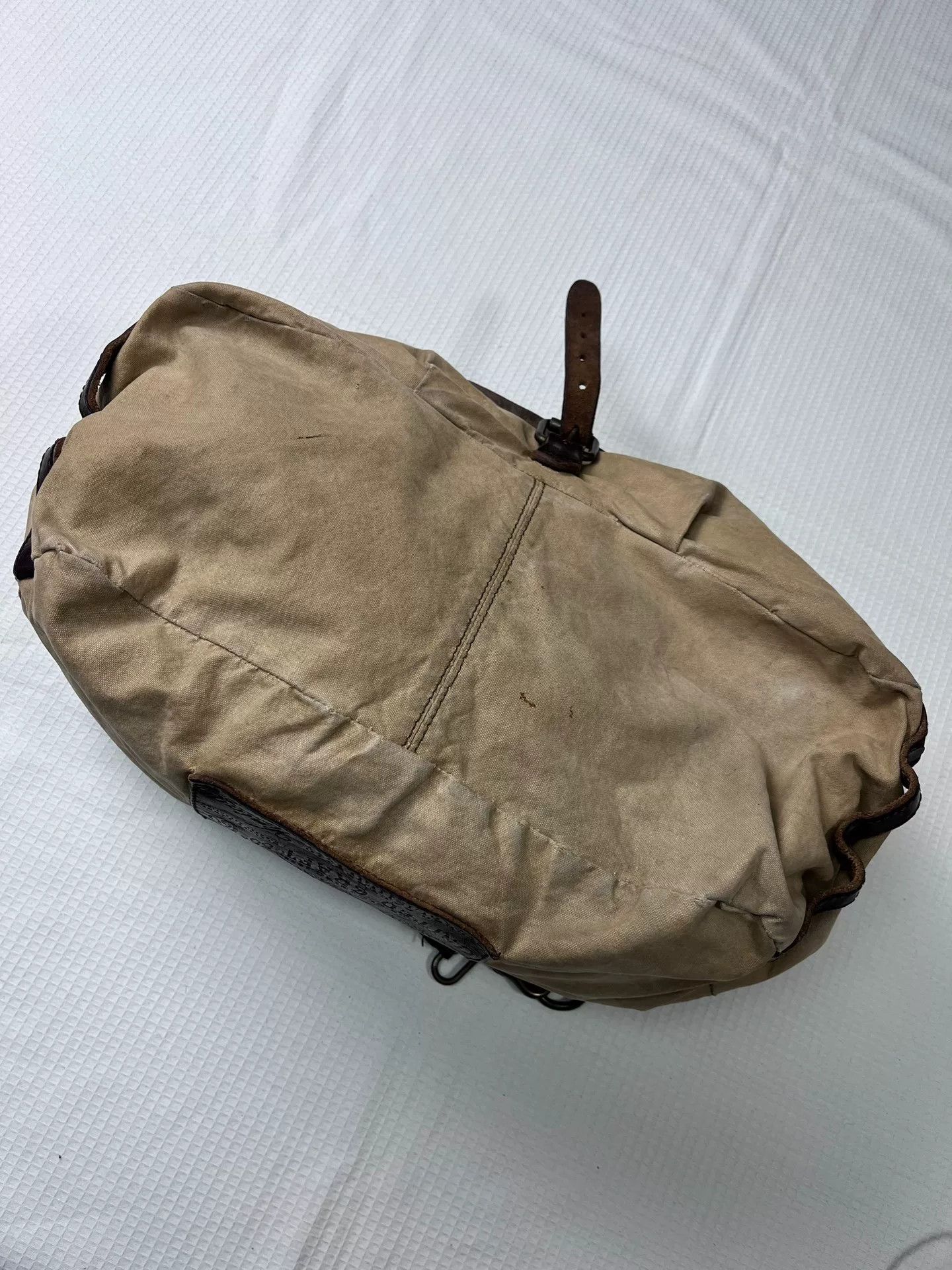 Vintage Vintage Canvas Leather Crossbody Bag Size ONE SIZE - 3 Thumbnail