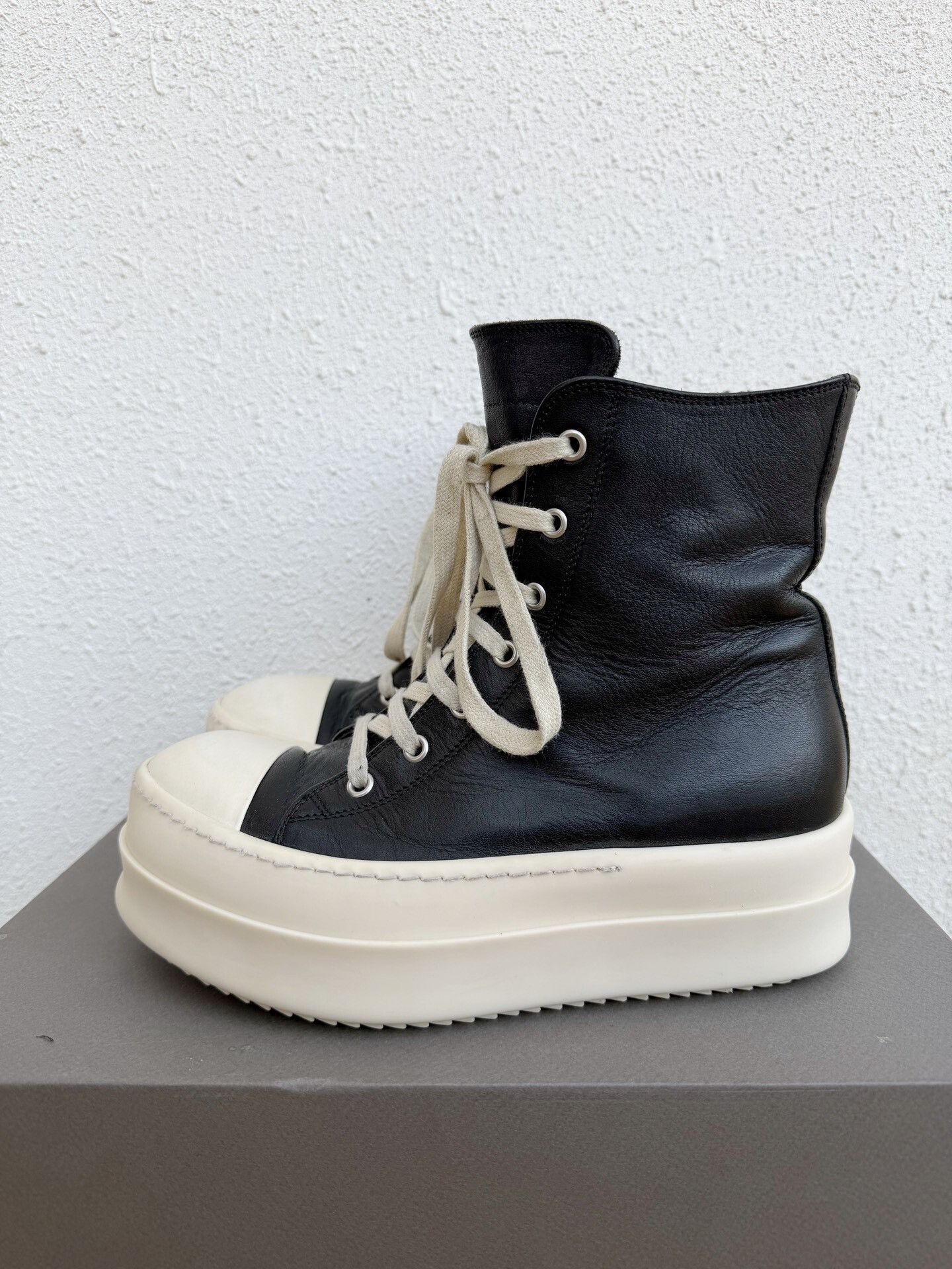 Rick Owens Rick Owens 25SS Thick Sole Leather Sneakers Size US 6 / IT 36 - 3 Thumbnail