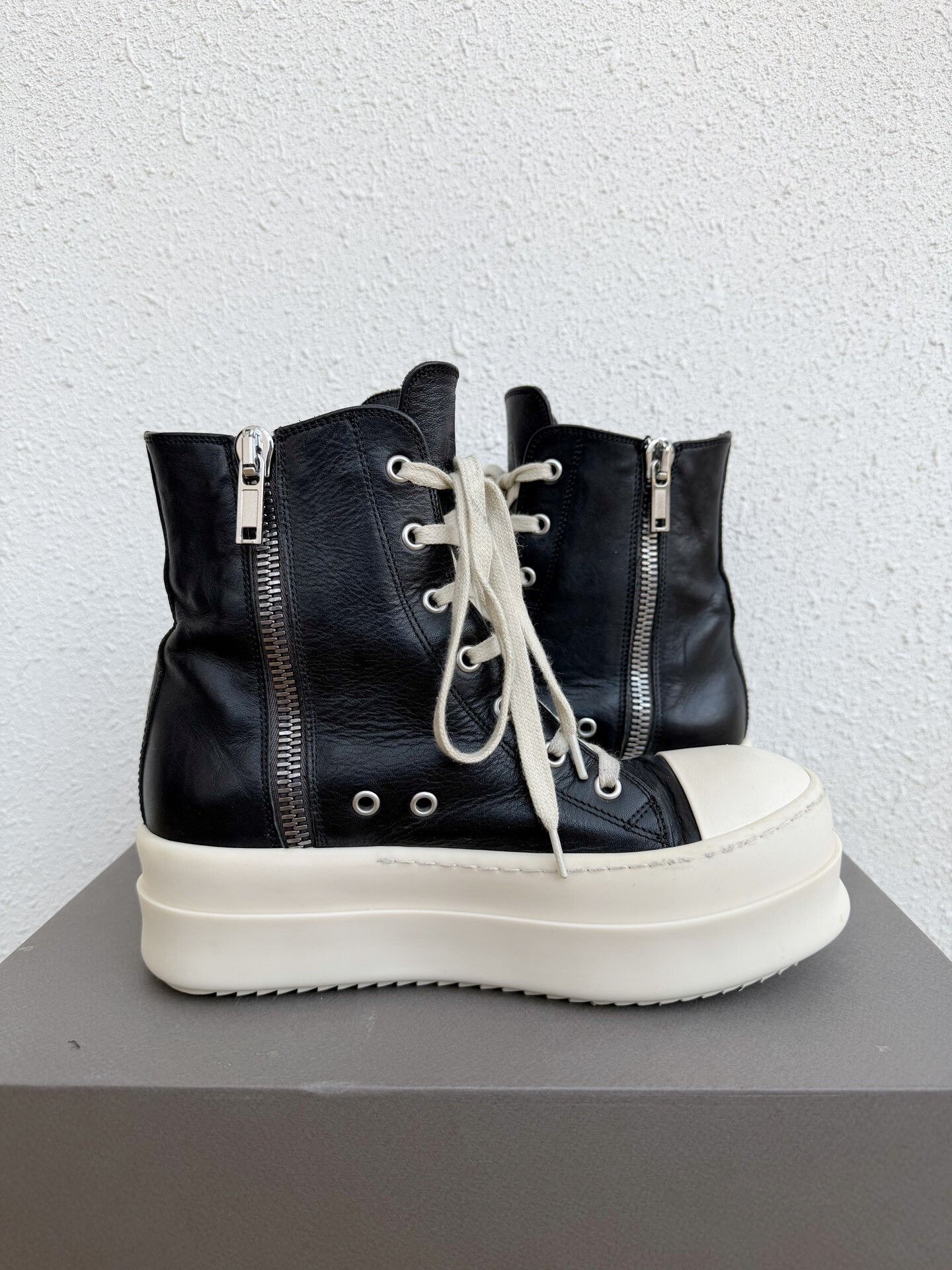 Rick Owens Rick Owens 25SS Thick Sole Leather Sneakers Size US 6 / IT 36 - 4 Thumbnail
