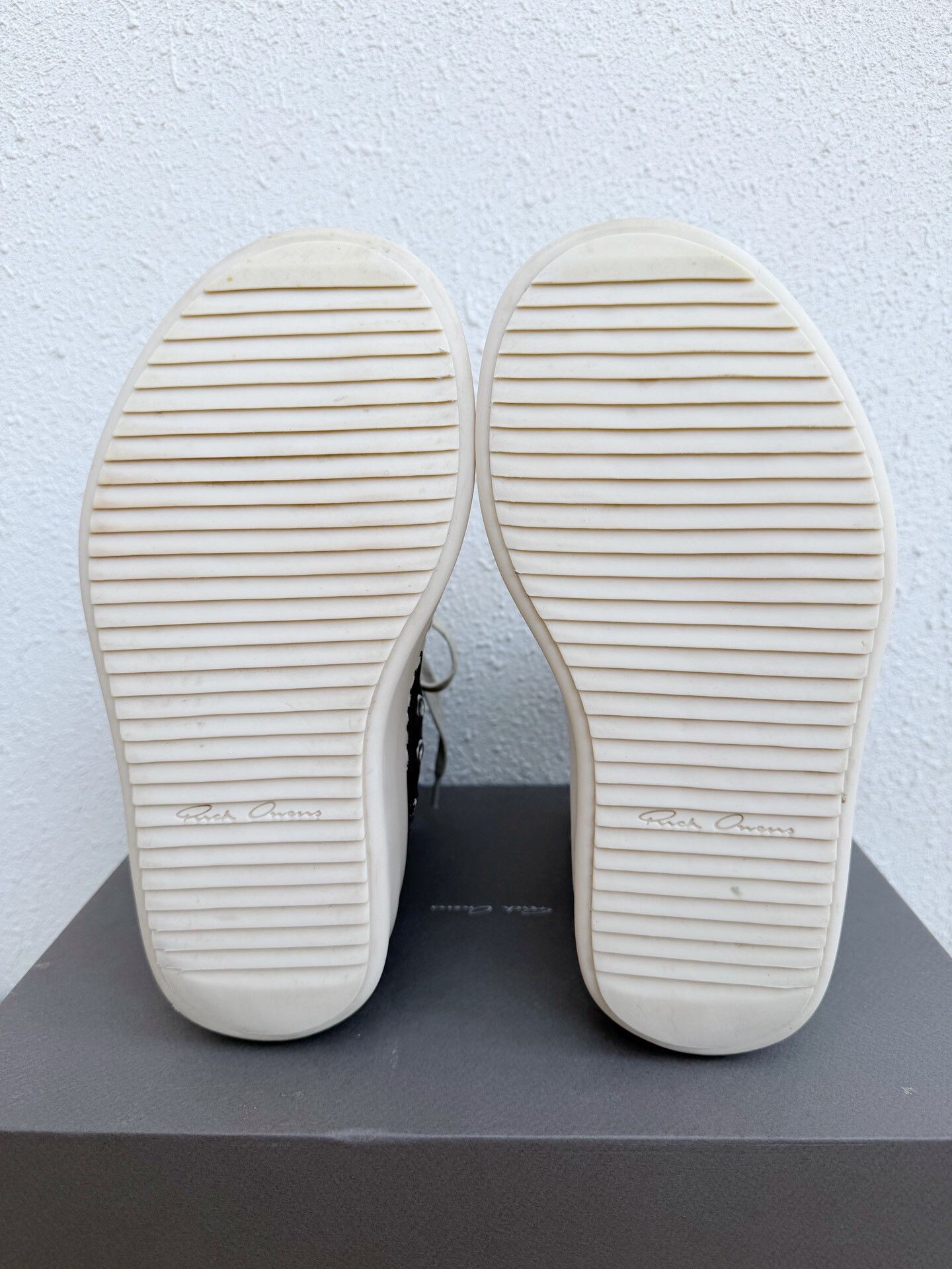 Rick Owens Rick Owens 25SS Thick Sole Leather Sneakers Size US 6 / IT 36 - 8 Thumbnail