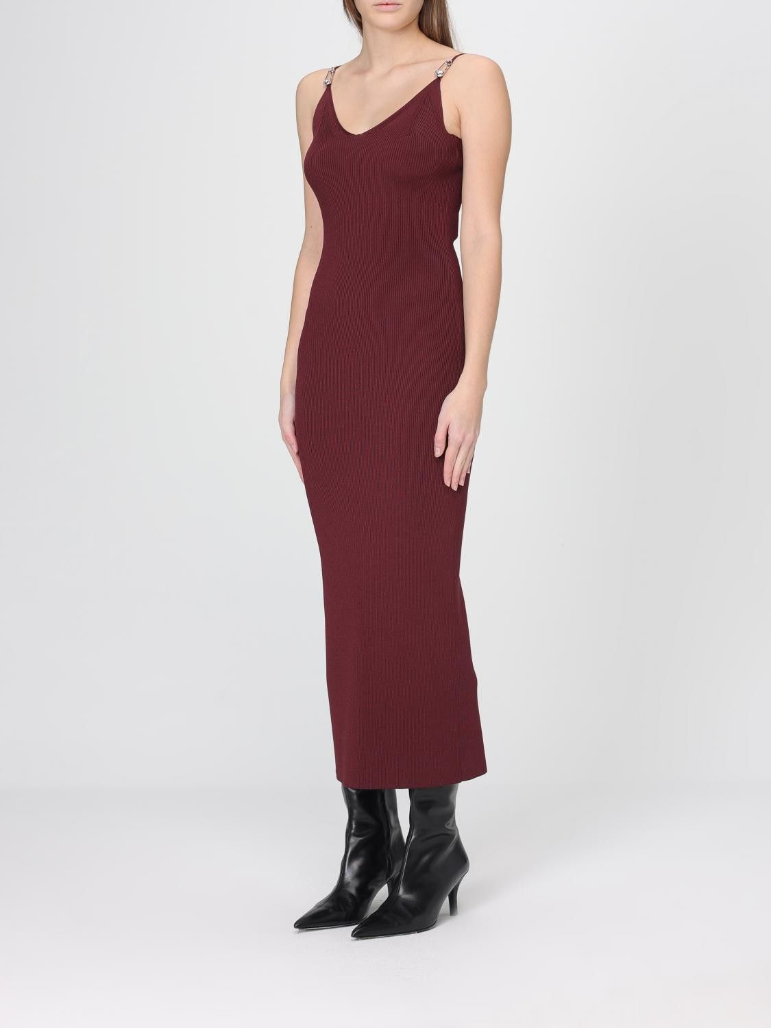 Versace Versace Dress Woman Burgundy Size M / US 6-8 / IT 42-44 - 3 Thumbnail