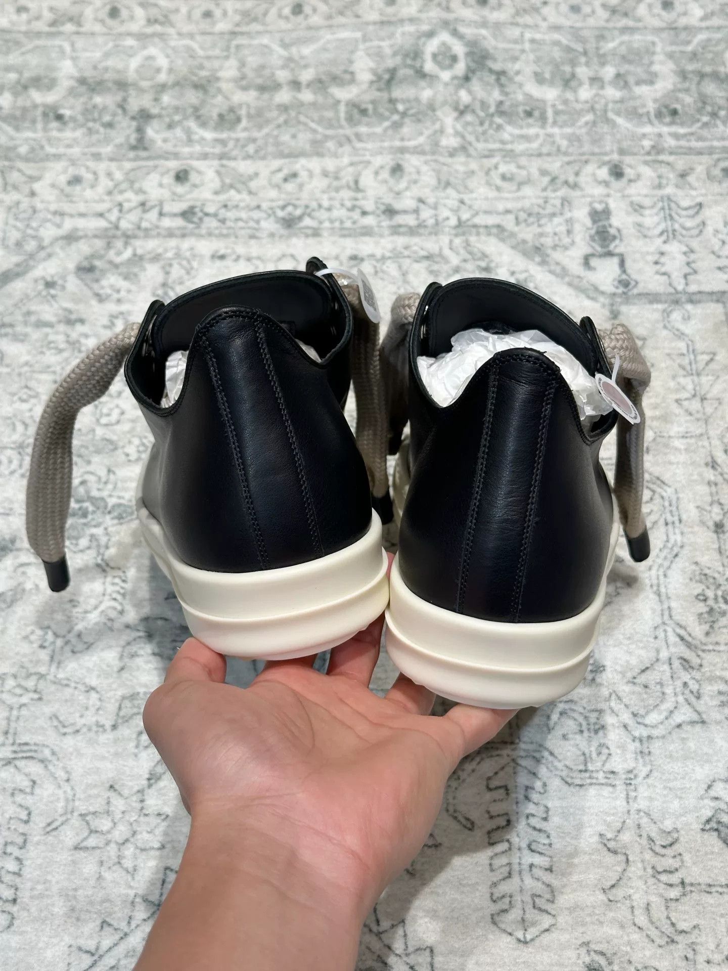 Rick Owens Rick Owens 25SS Leather Low-Top Sneakers Size US 7 / IT 37 - 6 Thumbnail