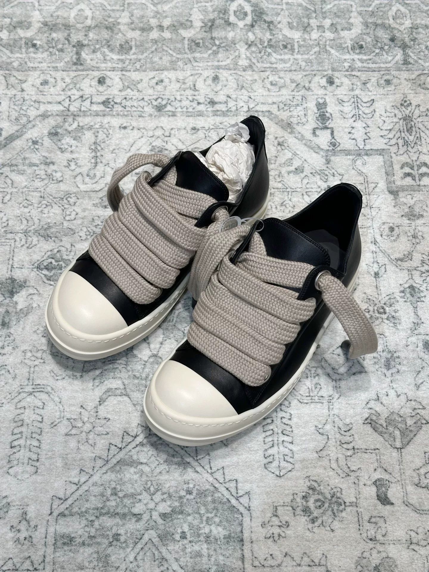 Rick Owens Rick Owens 25SS Leather Low-Top Sneakers Size US 7 / IT 37 - 3 Thumbnail