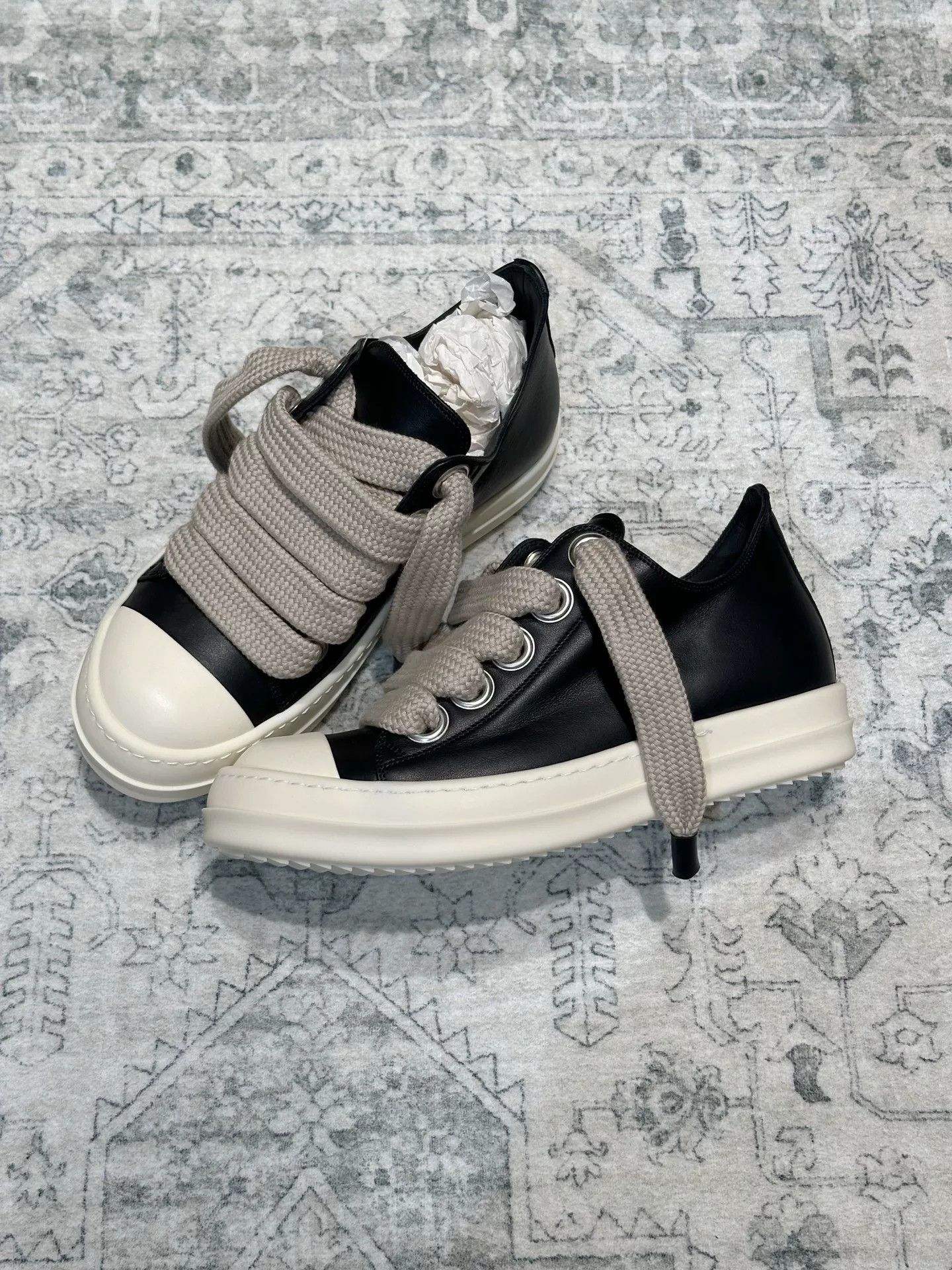 Rick Owens Rick Owens 25SS Leather Low-Top Sneakers Size US 7 / IT 37 - 5 Thumbnail