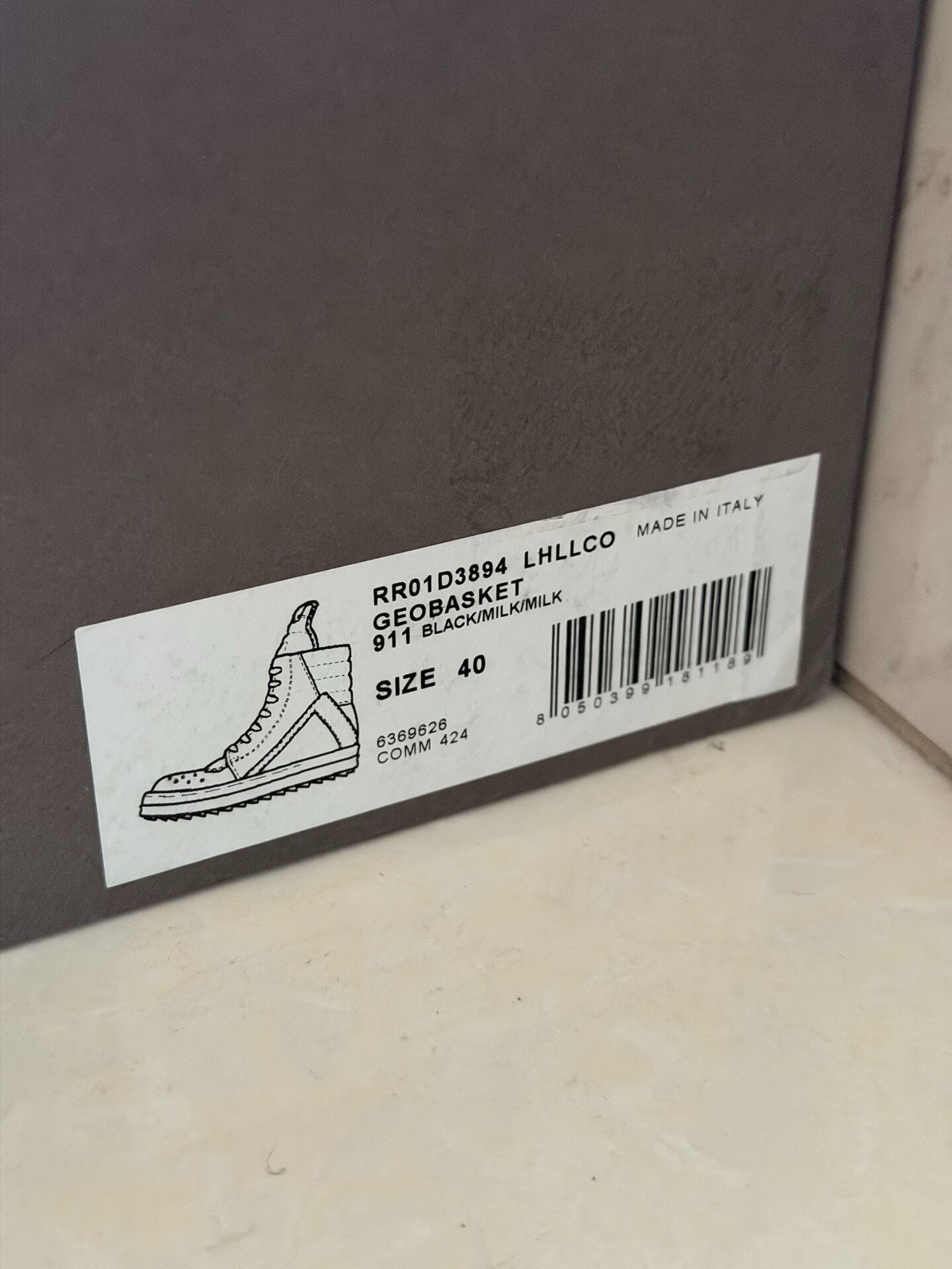 Rick Owens Rick Owens Horsehair Inverted Triangle High-Top Size US 7 / EU 40 - 9 Thumbnail