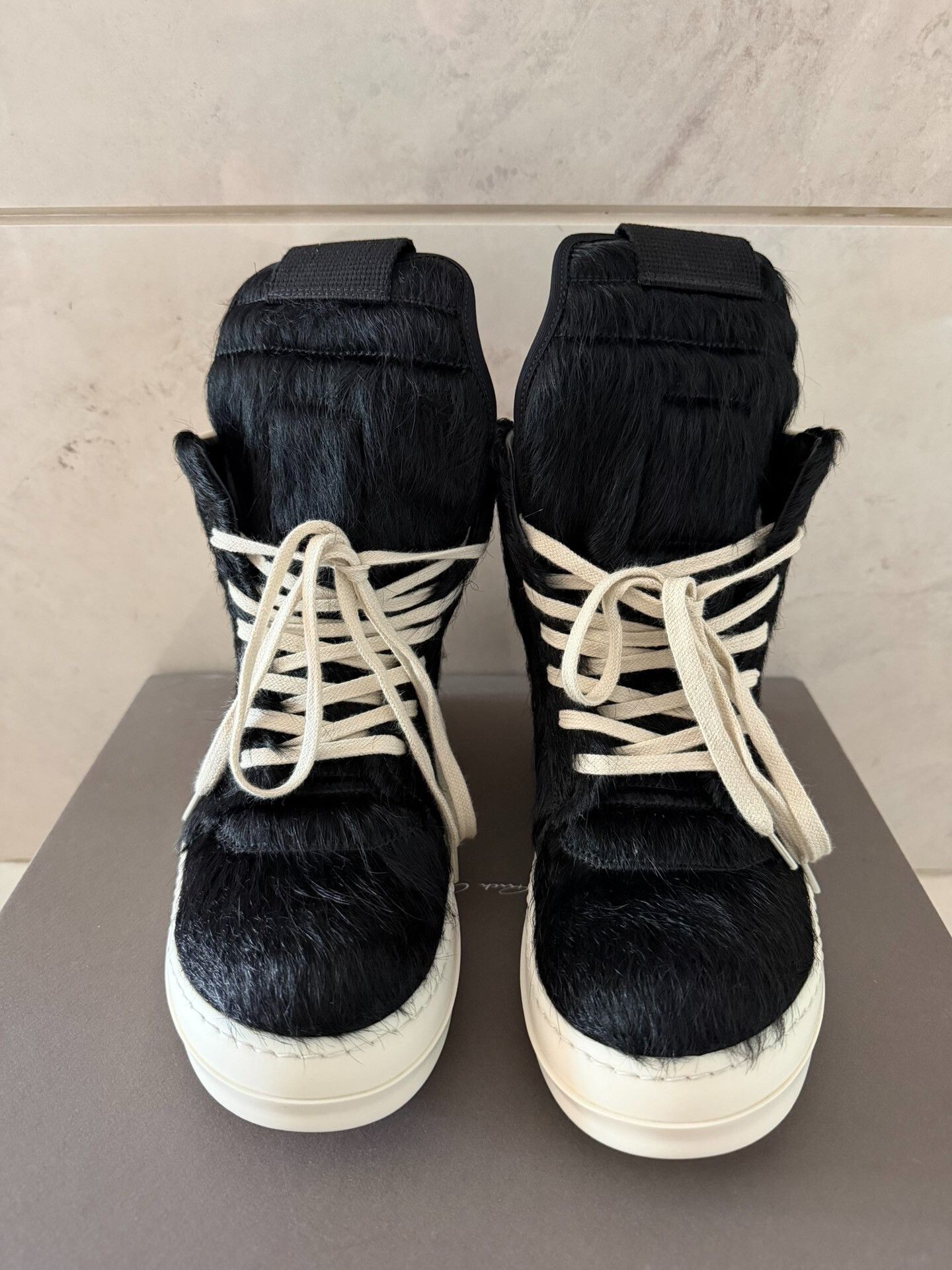 Rick Owens Rick Owens Horsehair Inverted Triangle High-Top Size US 7 / EU 40 - 4 Thumbnail