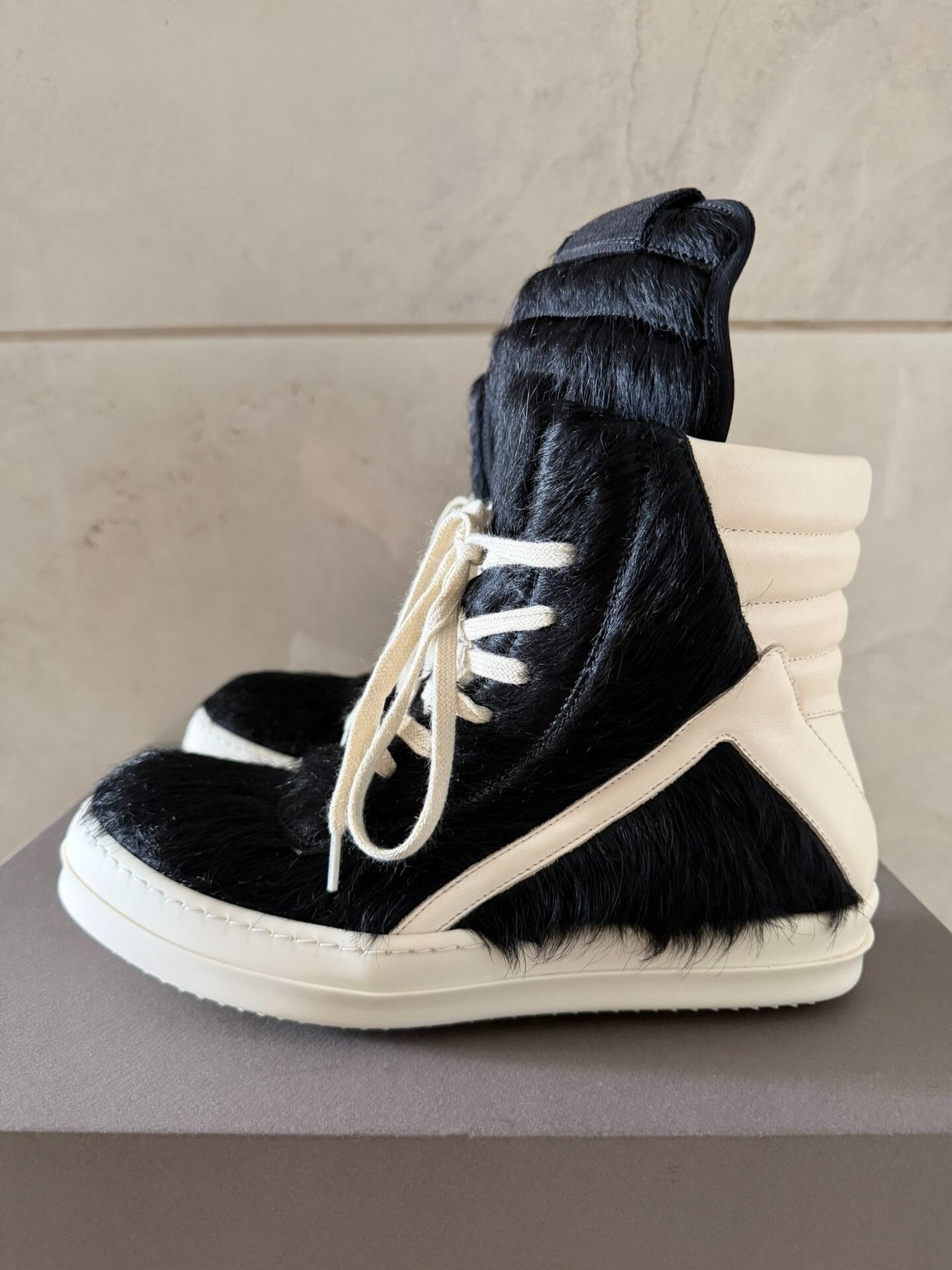 Rick Owens Rick Owens Horsehair Inverted Triangle High-Top Size US 7 / EU 40 - 5 Thumbnail