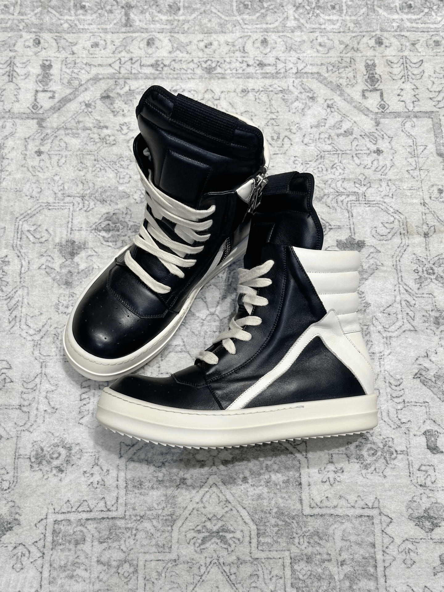 Rick Owens Rick Owens Classic Leather High-Top Size US 5 / IT 35 - 4 Thumbnail