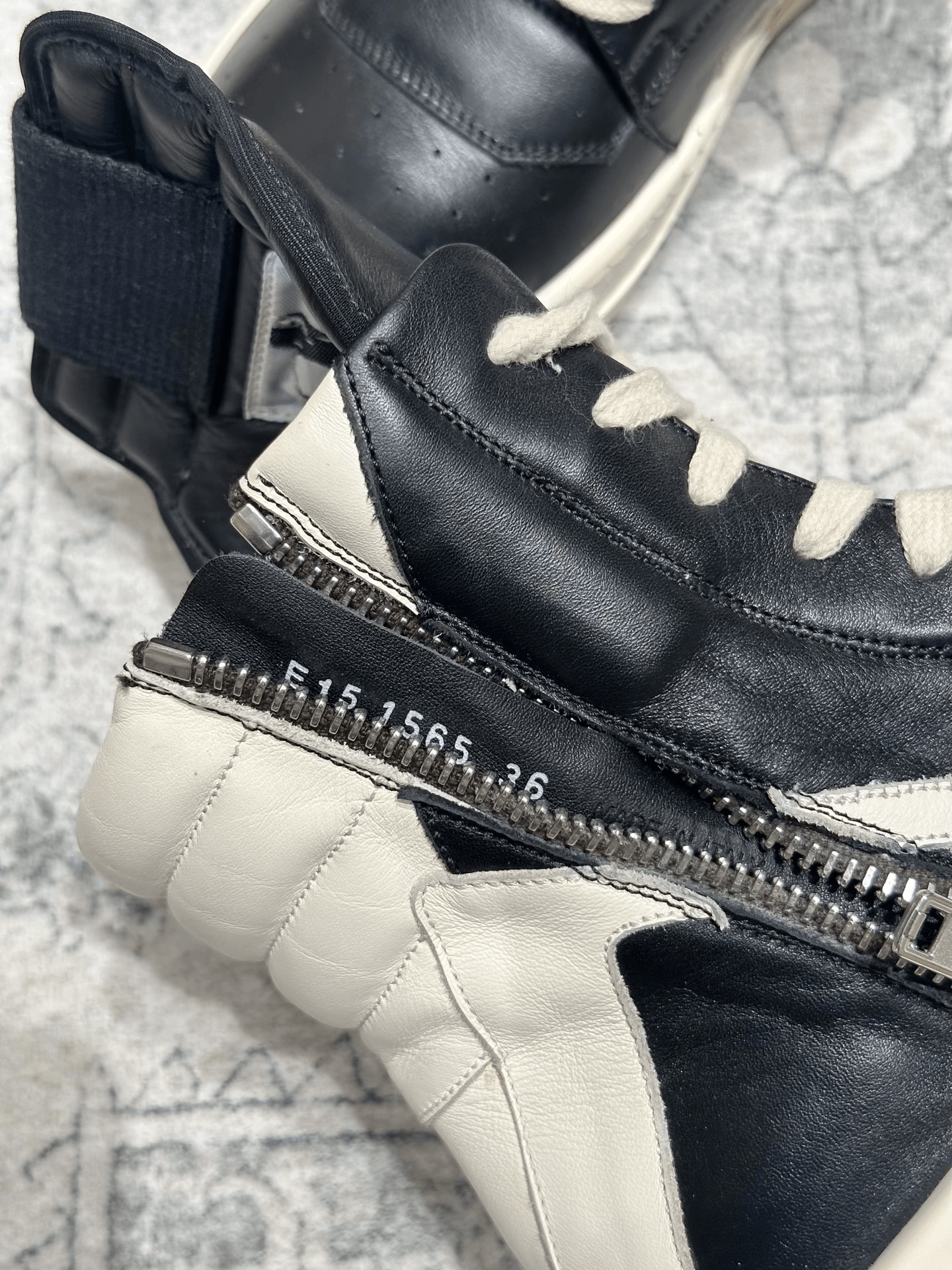 Rick Owens Rick Owens Classic Leather High-Top Size US 5 / IT 35 - 6 Thumbnail