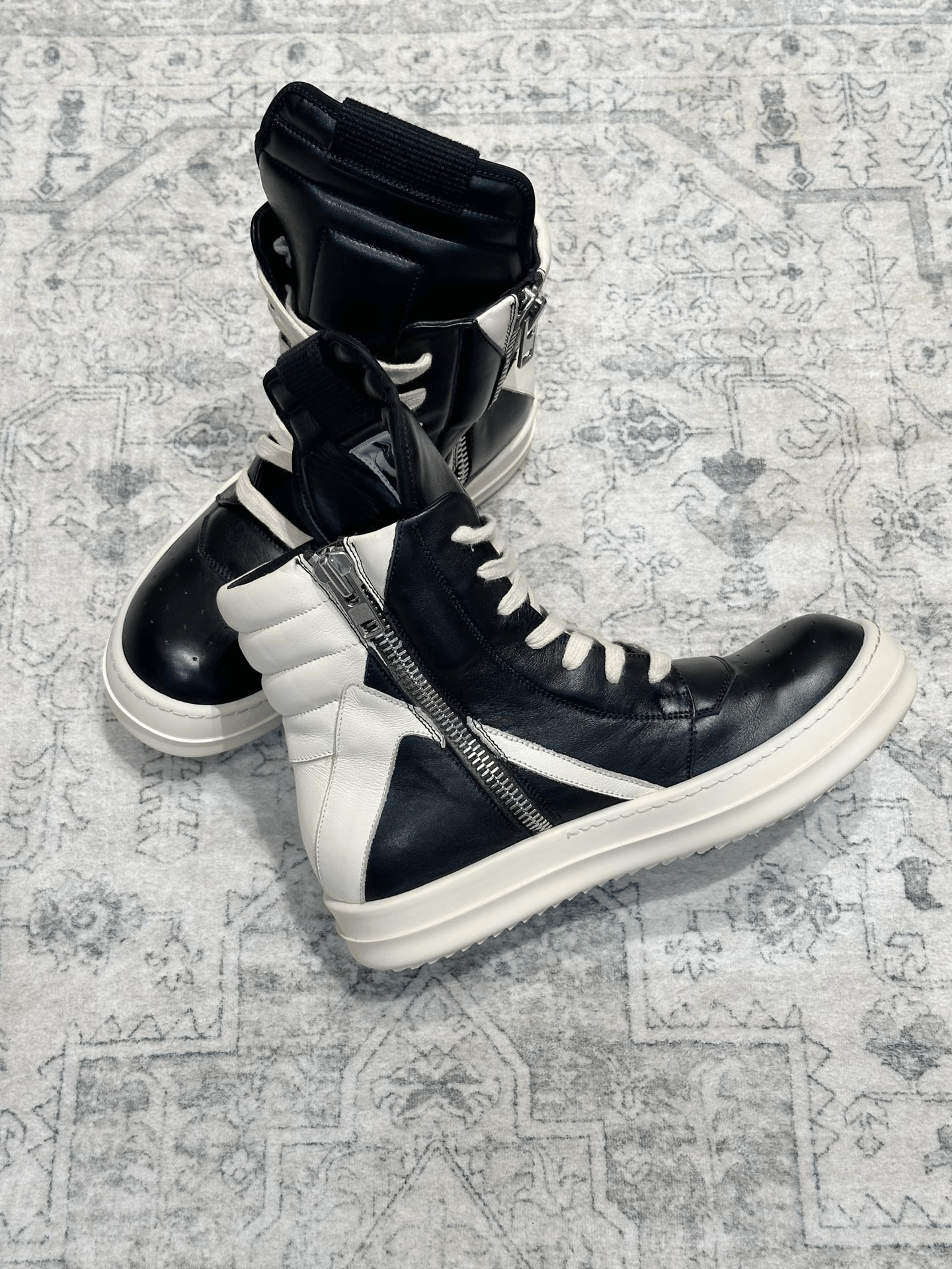 Rick Owens Rick Owens Classic Leather High-Top Size US 5 / IT 35 - 5 Thumbnail