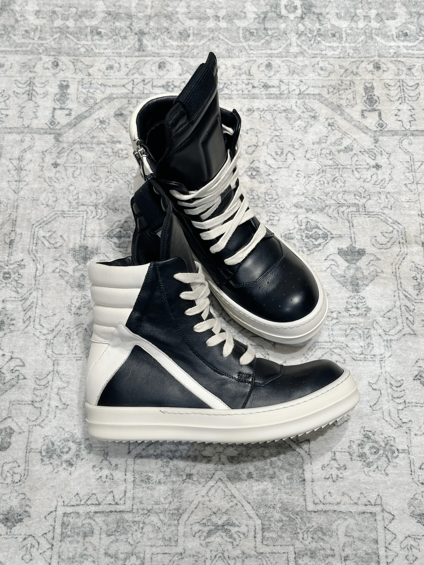 Rick Owens Rick Owens Classic Leather High-Top Size US 5 / IT 35 - 3 Thumbnail