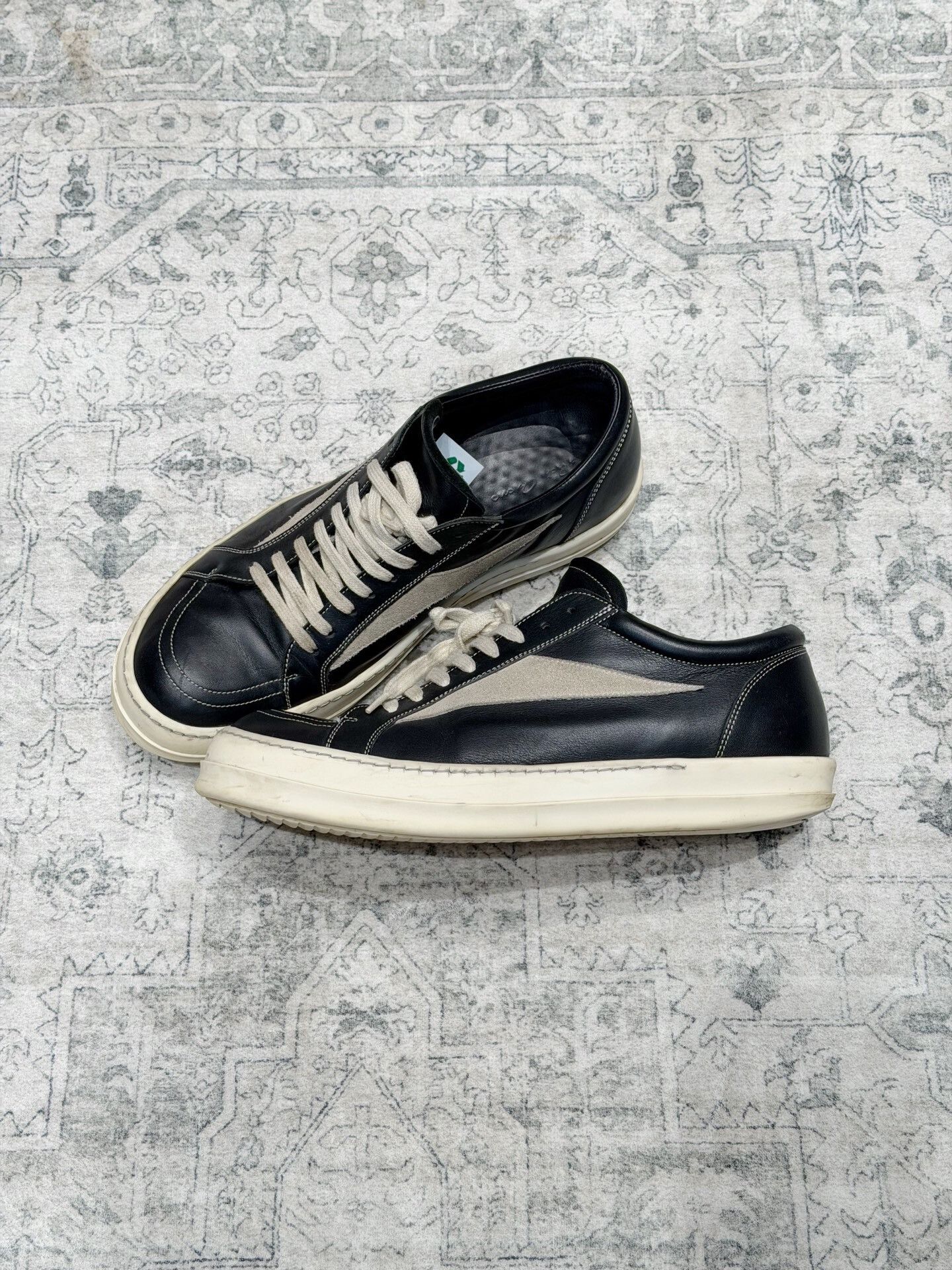 Rick Owens Rick Owens Leather Low-Top Sneakers Size US 10 / EU 43 - 5 Thumbnail