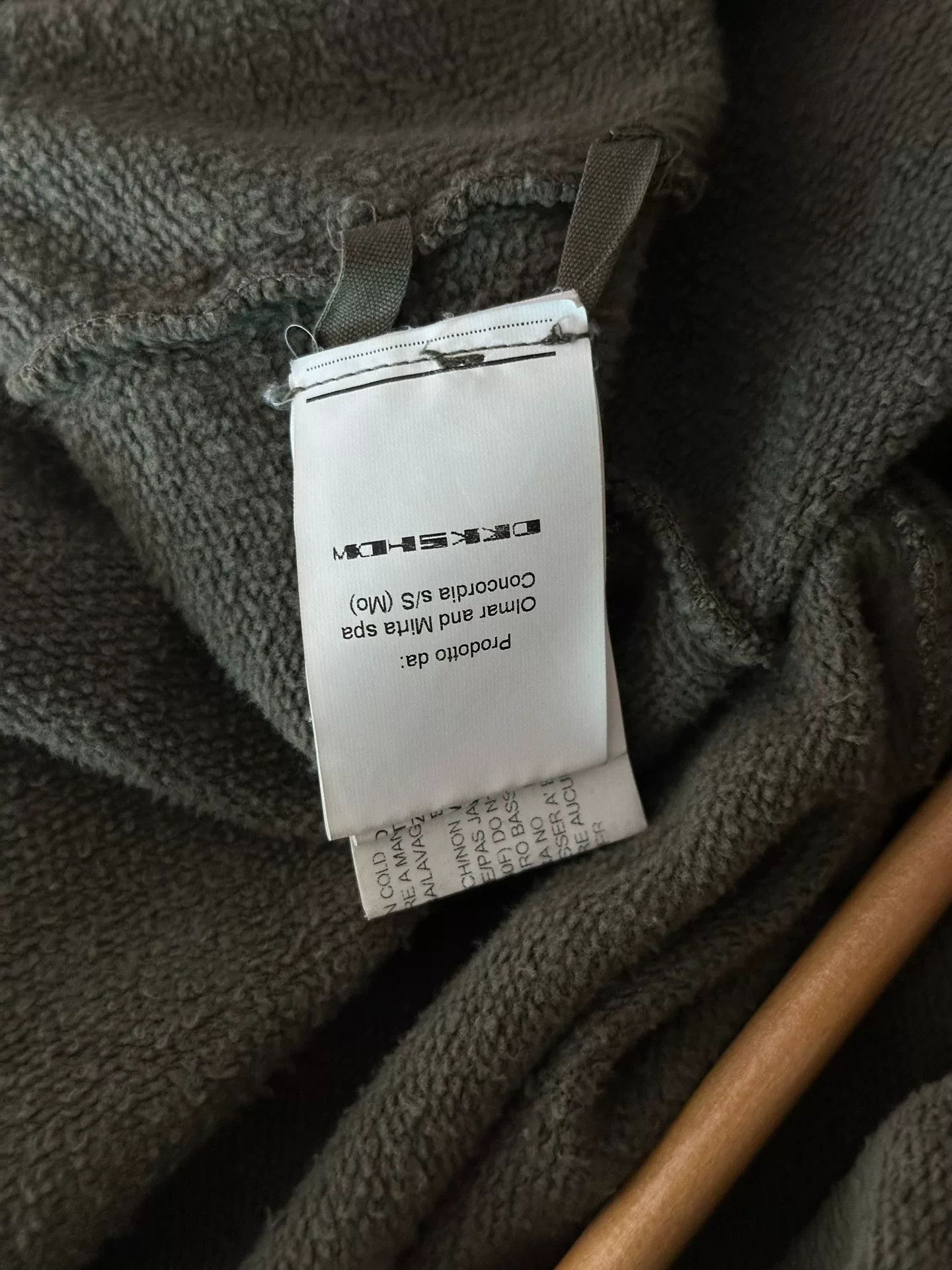 Rick Owens Drkshdw Rick Owens DRKSHDW Wizard Hat Zip Coat Size US XL / EU 56 / 4 - 4 Thumbnail