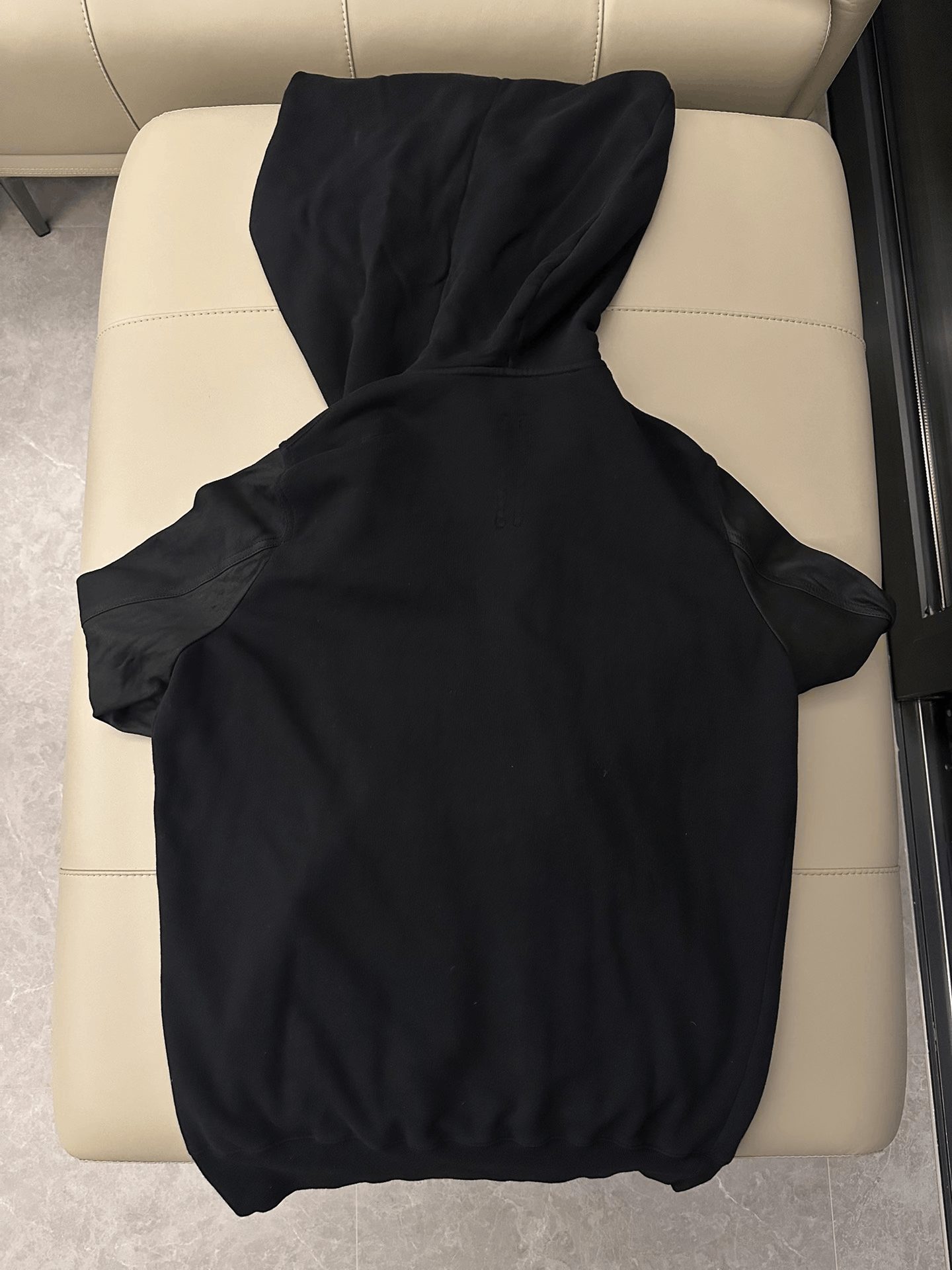Rick Owens DRKSHDW Wizard Hat Leather Sleeve Coat