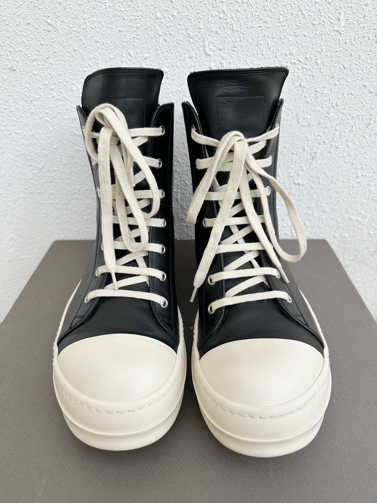 Rick Owens Rick Owens Leather High-Top Sneakers Size US 10.5 / EU 43-44 - 3 Thumbnail