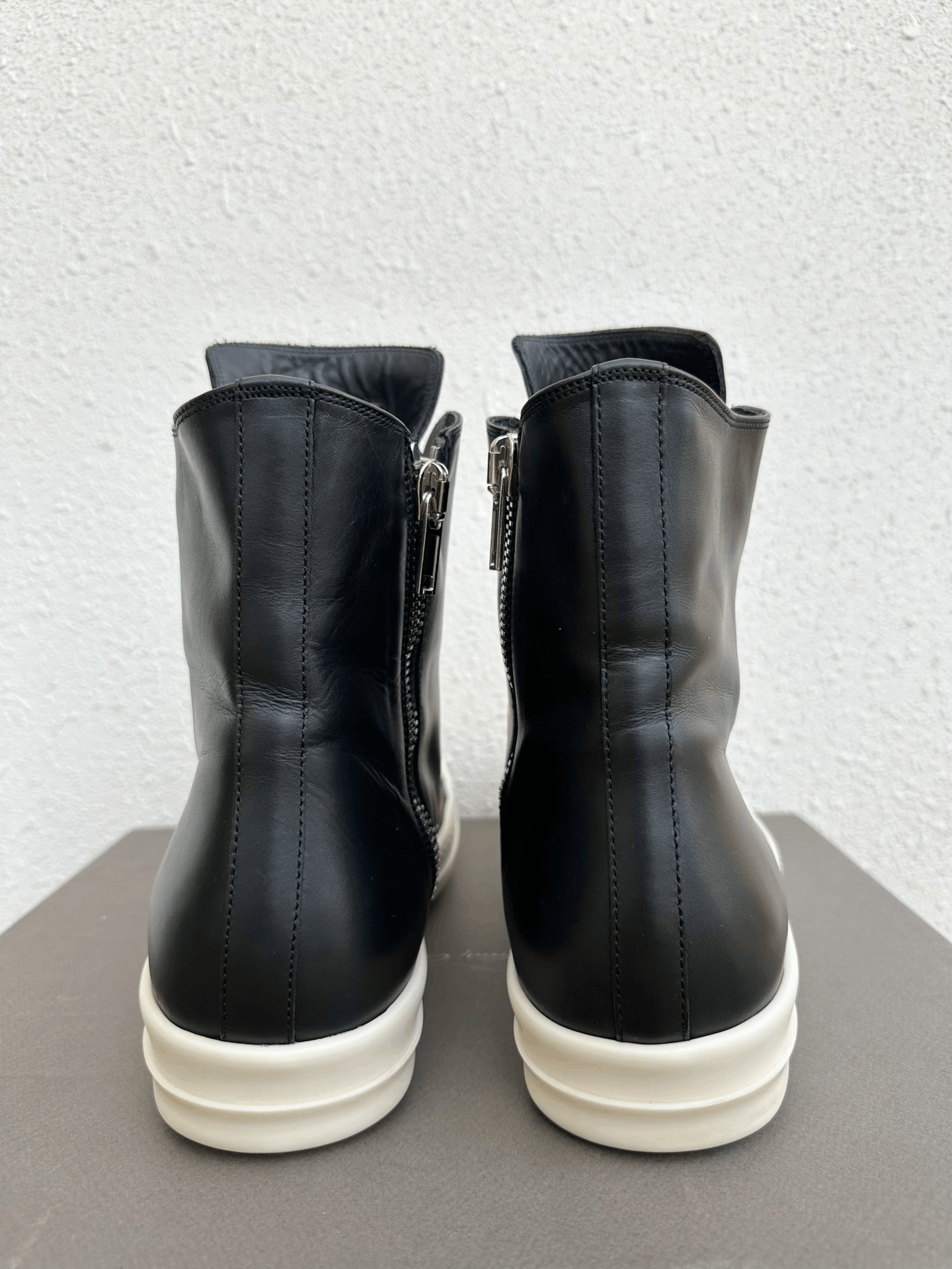 Rick Owens Rick Owens Leather High-Top Sneakers Size US 10.5 / EU 43-44 - 5 Thumbnail