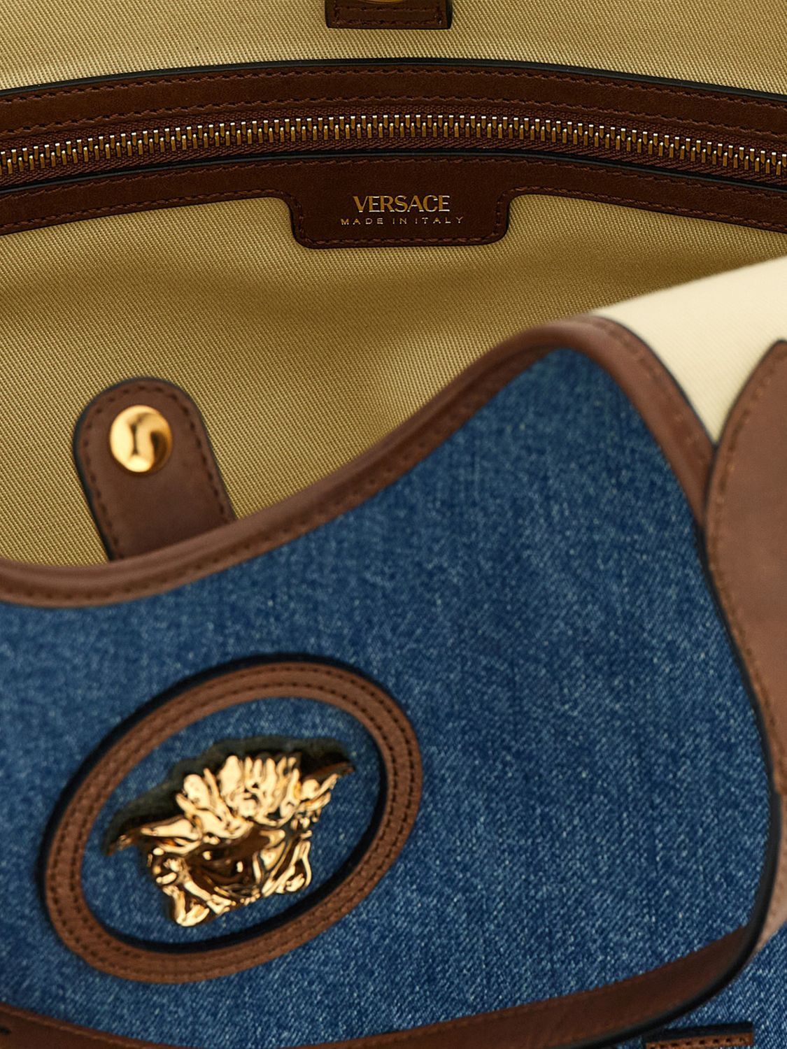 Versace Versace Tote Bag Woman Denim Size ONE SIZE - 4 Thumbnail