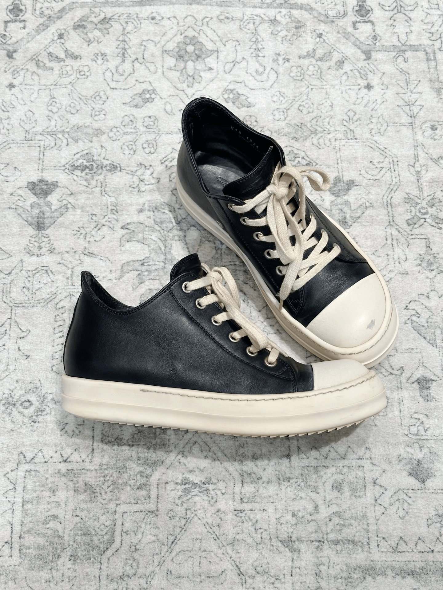 Rick Owens Rick Owens Main Line Low-Top Cow Leather Size US 7 / IT 37 - 3 Thumbnail