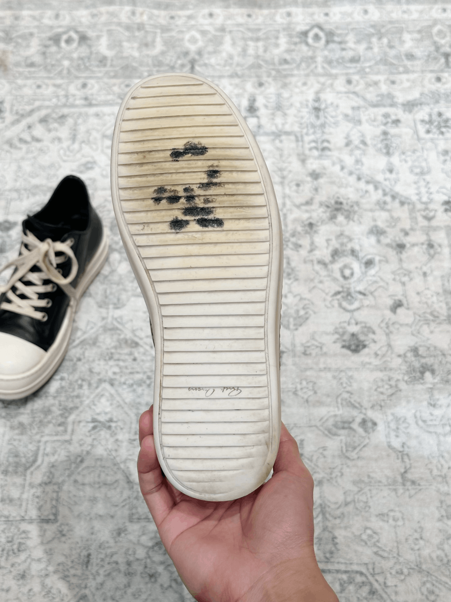 Rick Owens Rick Owens Main Line Low-Top Cow Leather Size US 7 / IT 37 - 7 Thumbnail