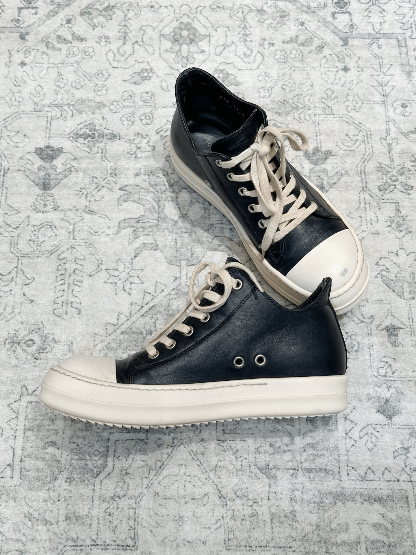 Rick Owens Rick Owens Main Line Low-Top Cow Leather Size US 7 / IT 37 - 4 Thumbnail