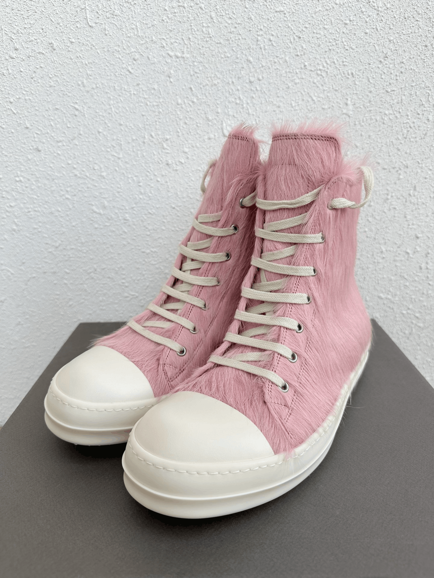 Rick Owens Rick Owens Pink Horsehair Main Line Sneakers Size US 9 / EU 42 - 6 Thumbnail