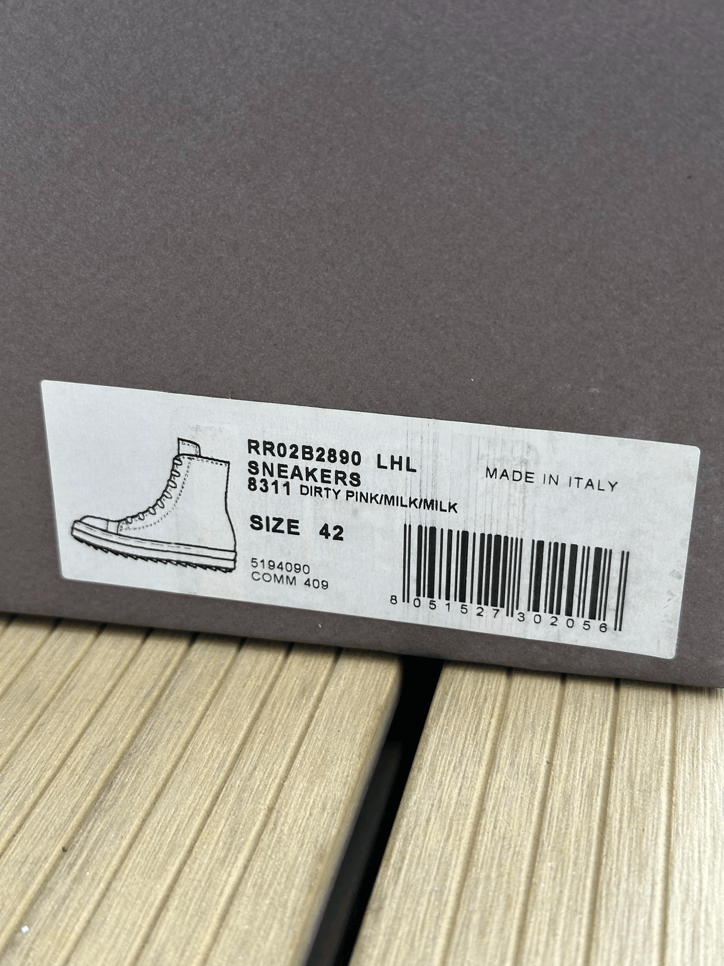 Rick Owens Rick Owens Pink Horsehair Main Line Sneakers Size US 9 / EU 42 - 9 Thumbnail