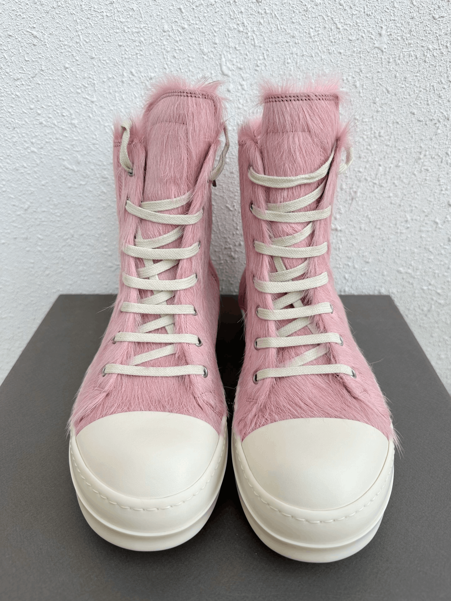 Rick Owens Rick Owens Pink Horsehair Main Line Sneakers Size US 9 / EU 42 - 5 Thumbnail