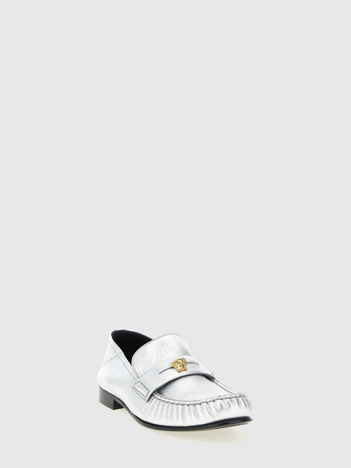Versace Versace Loafer Woman Silver Size US 6 / IT 36 - 2 Thumbnail