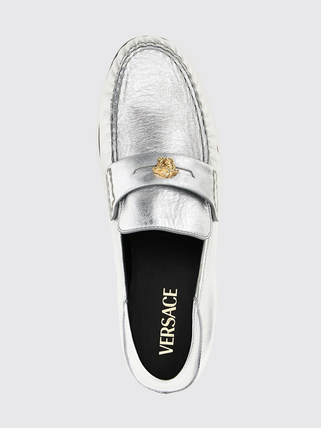 Versace Versace Loafer Woman Silver Size US 7 / IT 37 - 4 Thumbnail