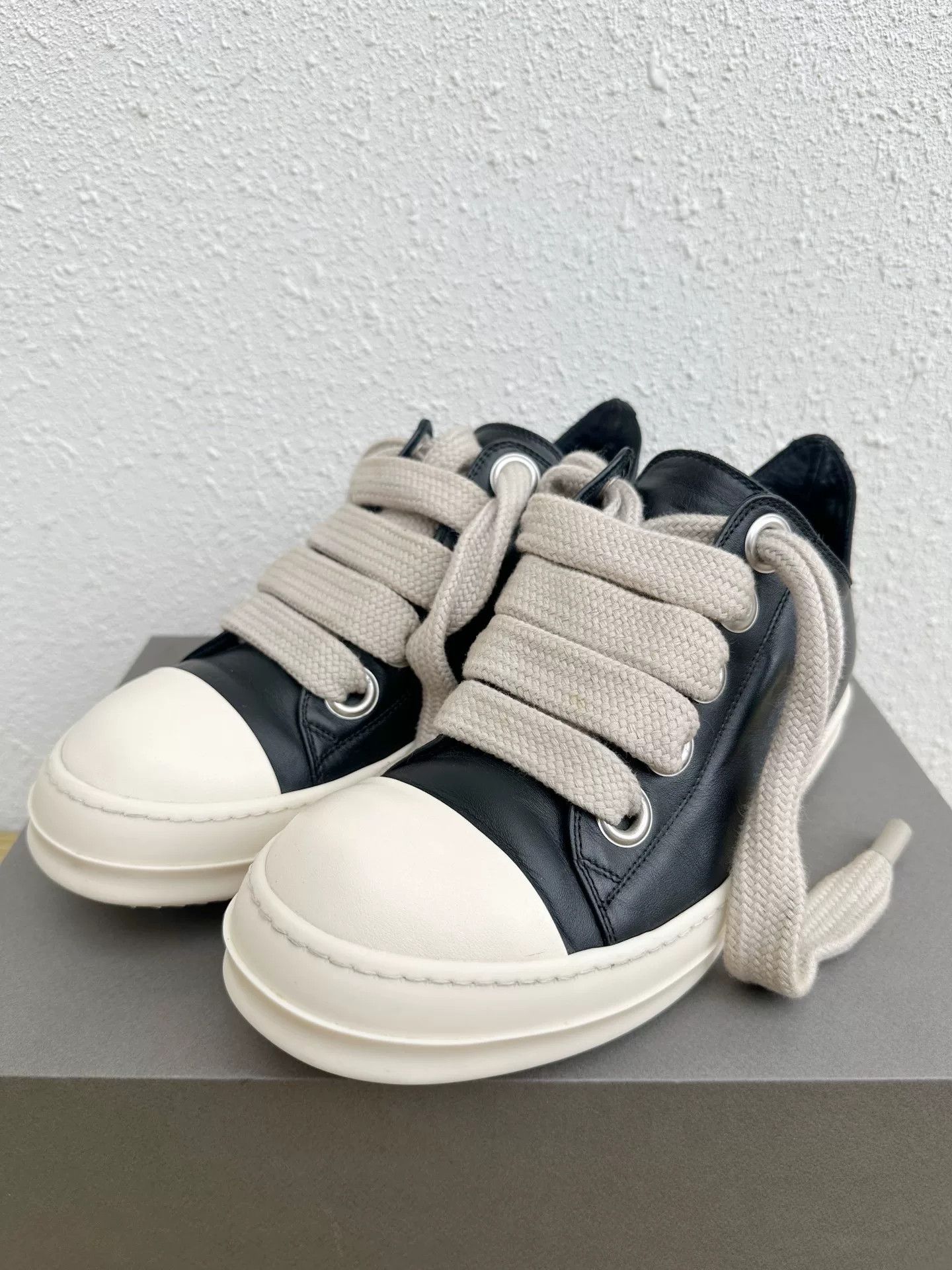 Rick Owens Rick Owens RO Leather Thick Lace Sneakers Size US 8 / EU 41 - 3 Thumbnail