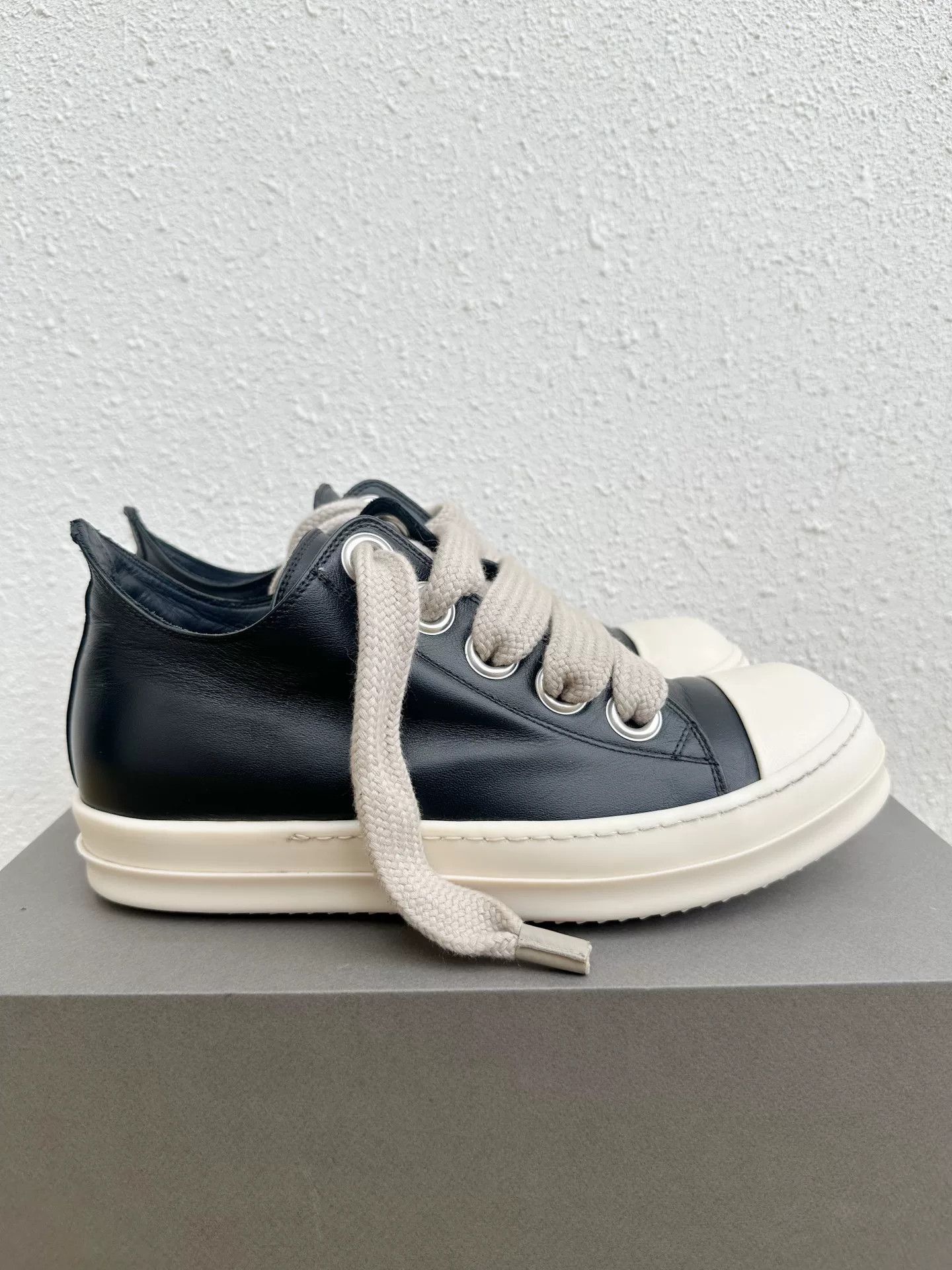 Rick Owens Rick Owens RO Leather Thick Lace Sneakers Size US 8 / EU 41 - 2 Thumbnail