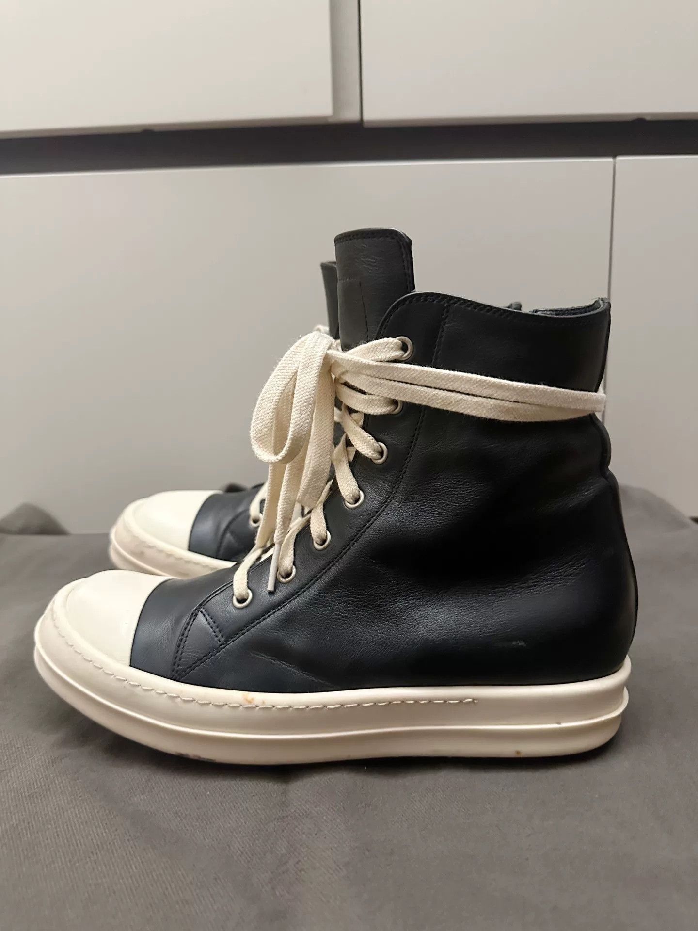 Rick Owens Rick Owens x Converse Leather High-Top Size US 7 / EU 40 - 6 Thumbnail