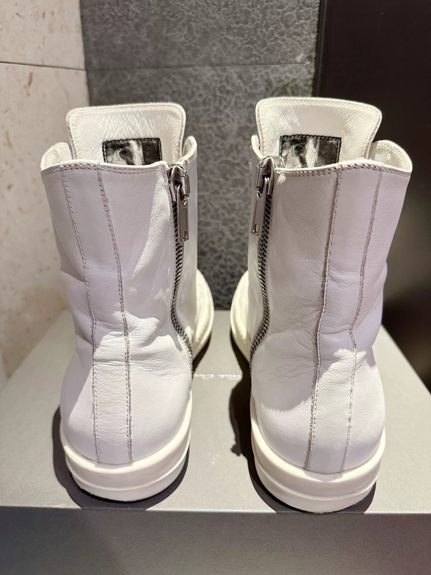 Rick Owens Rick Owens Converse Milk High-Top White Size US 8 / EU 41 - 6 Thumbnail