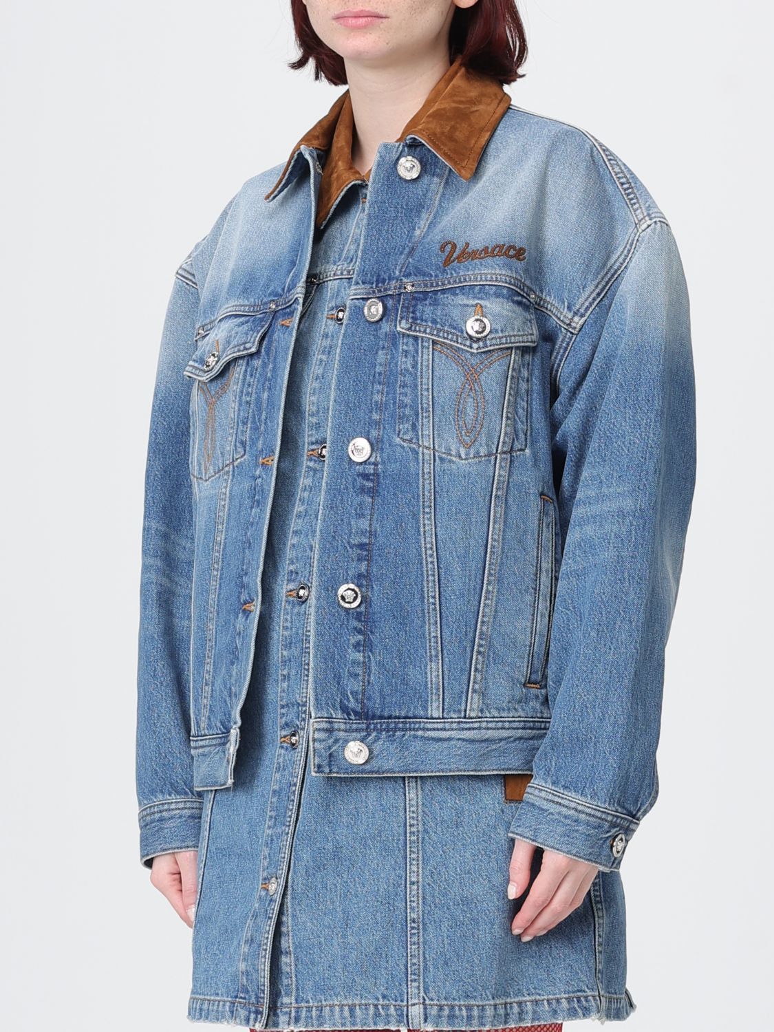 Versace Versace Jacket Woman Blue Size S / US 4 / IT 40 - 4 Thumbnail