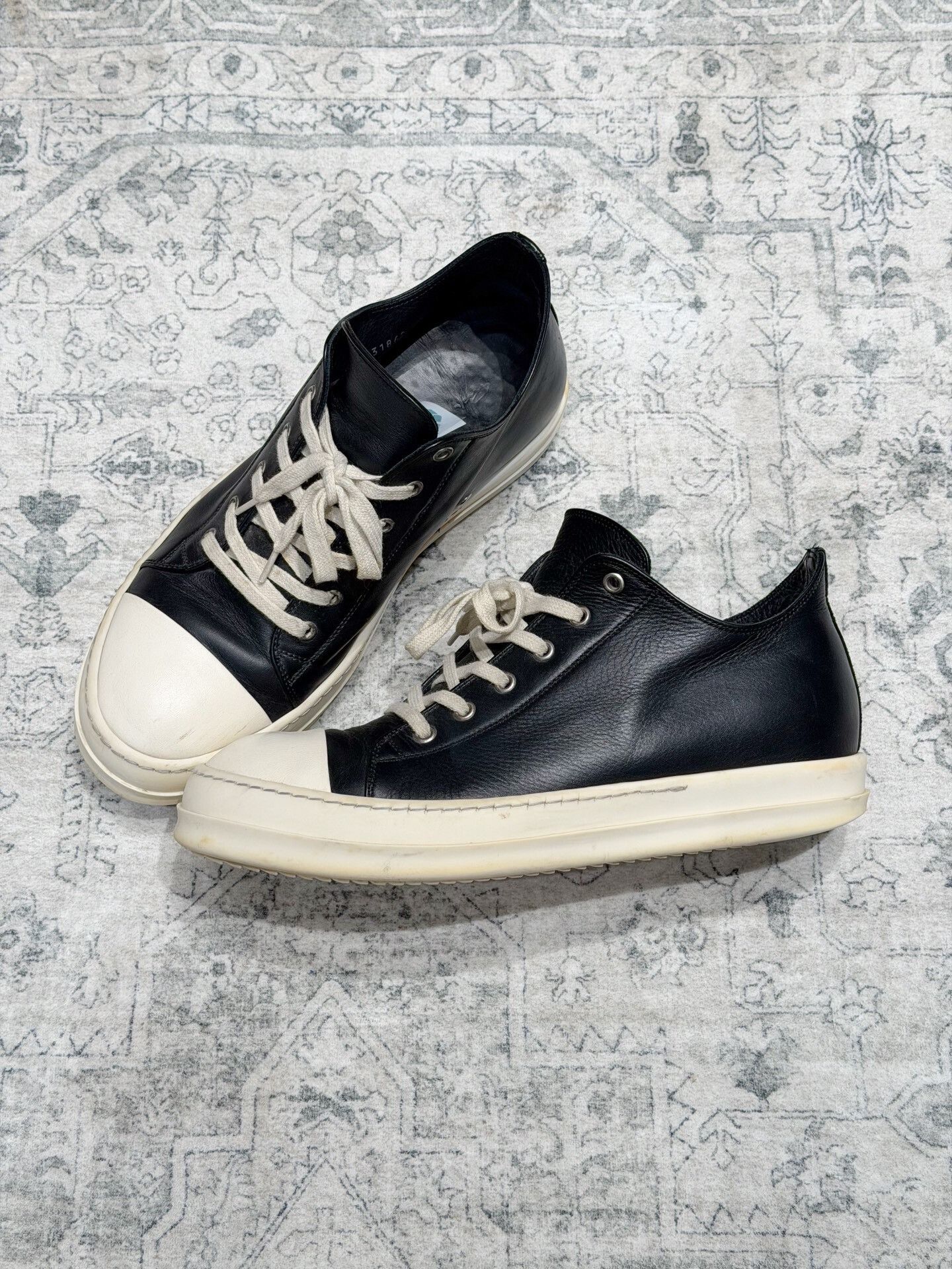 Rick Owens Rick Owens x Converse Leather Low Top Size US 10 / EU 43 - 4 Thumbnail