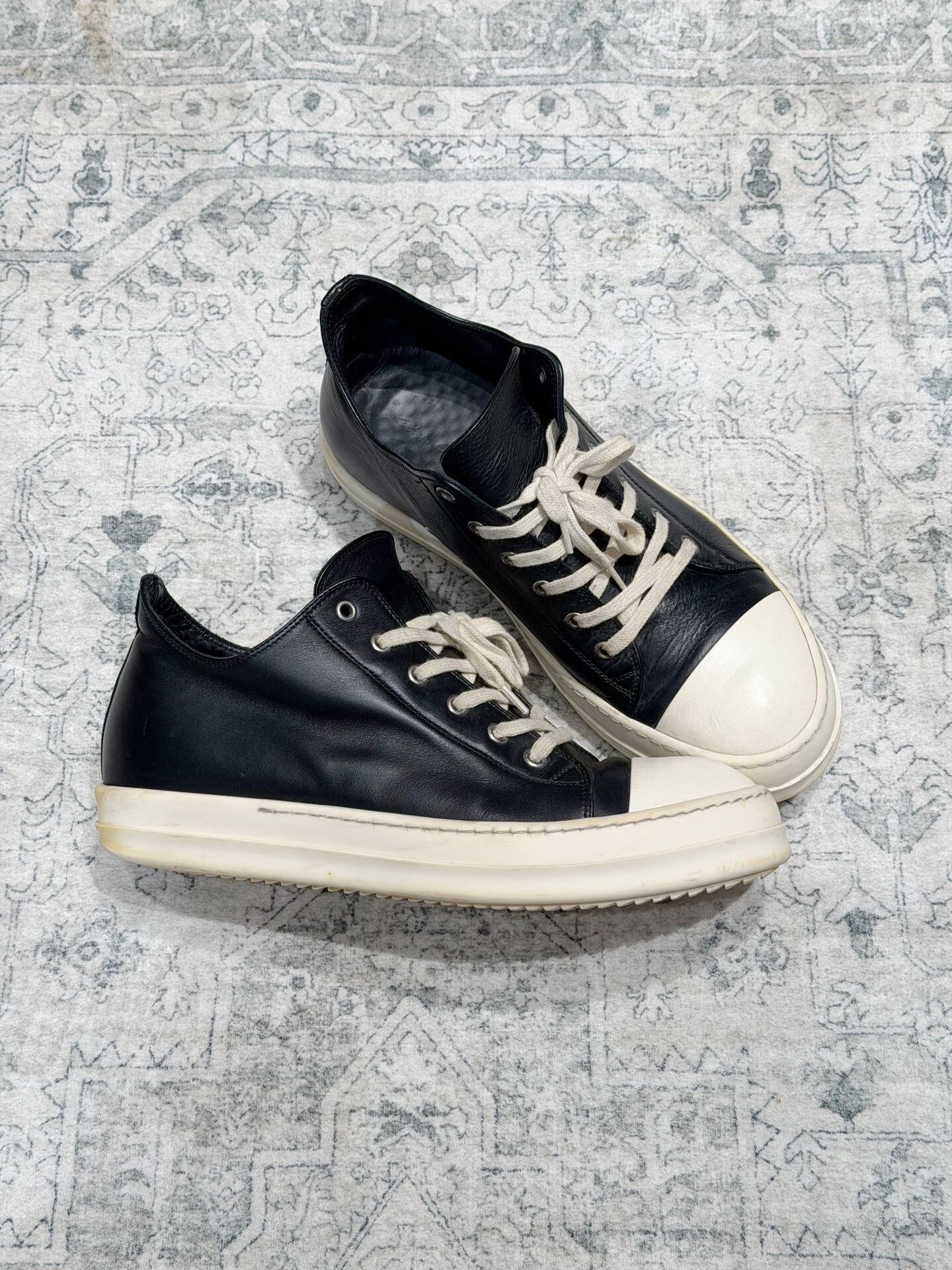 Rick Owens Rick Owens x Converse Leather Low Top Size US 10 / EU 43 - 3 Thumbnail