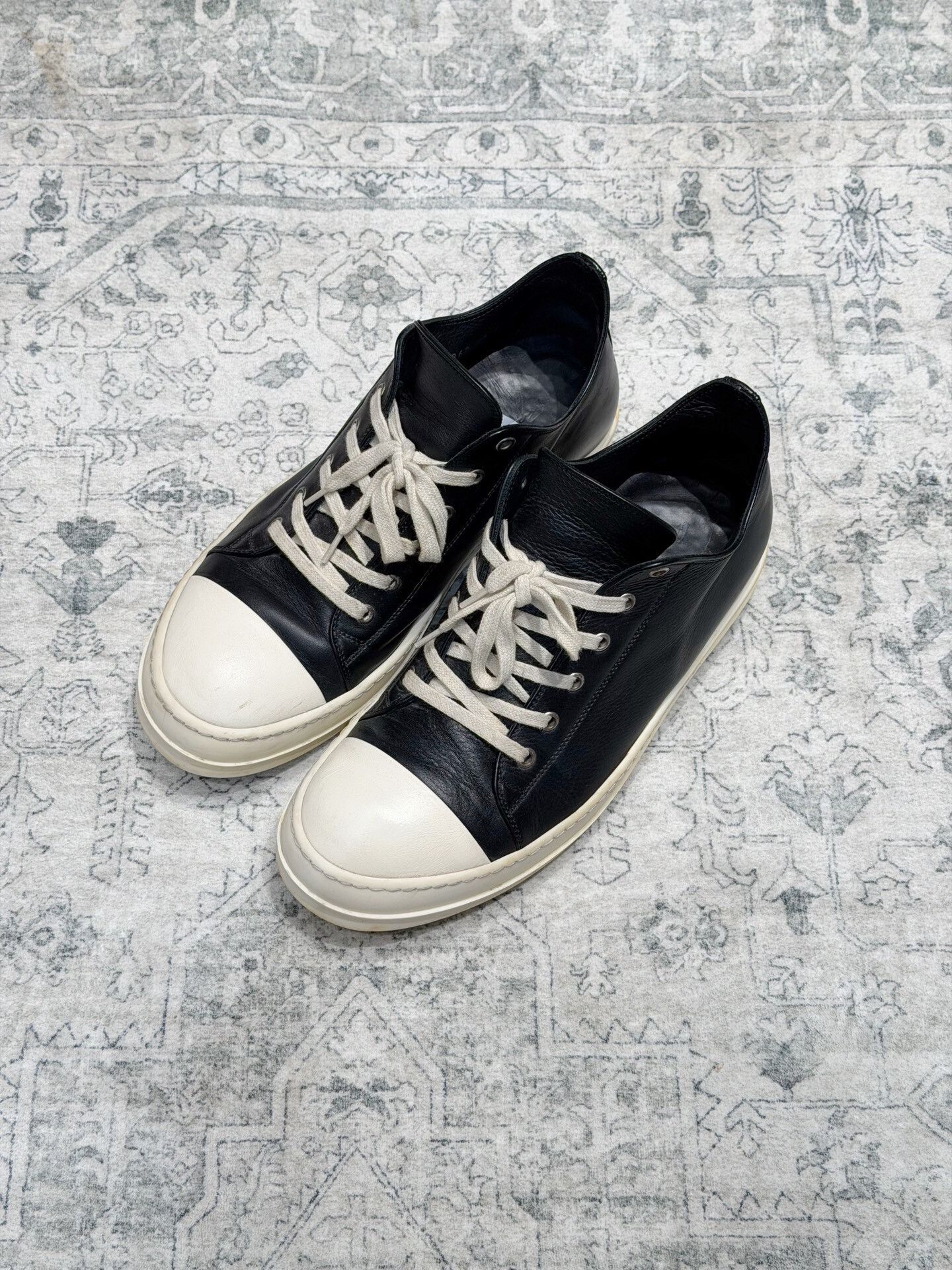 Rick Owens Rick Owens x Converse Leather Low Top Size US 10 / EU 43 - 2 Thumbnail