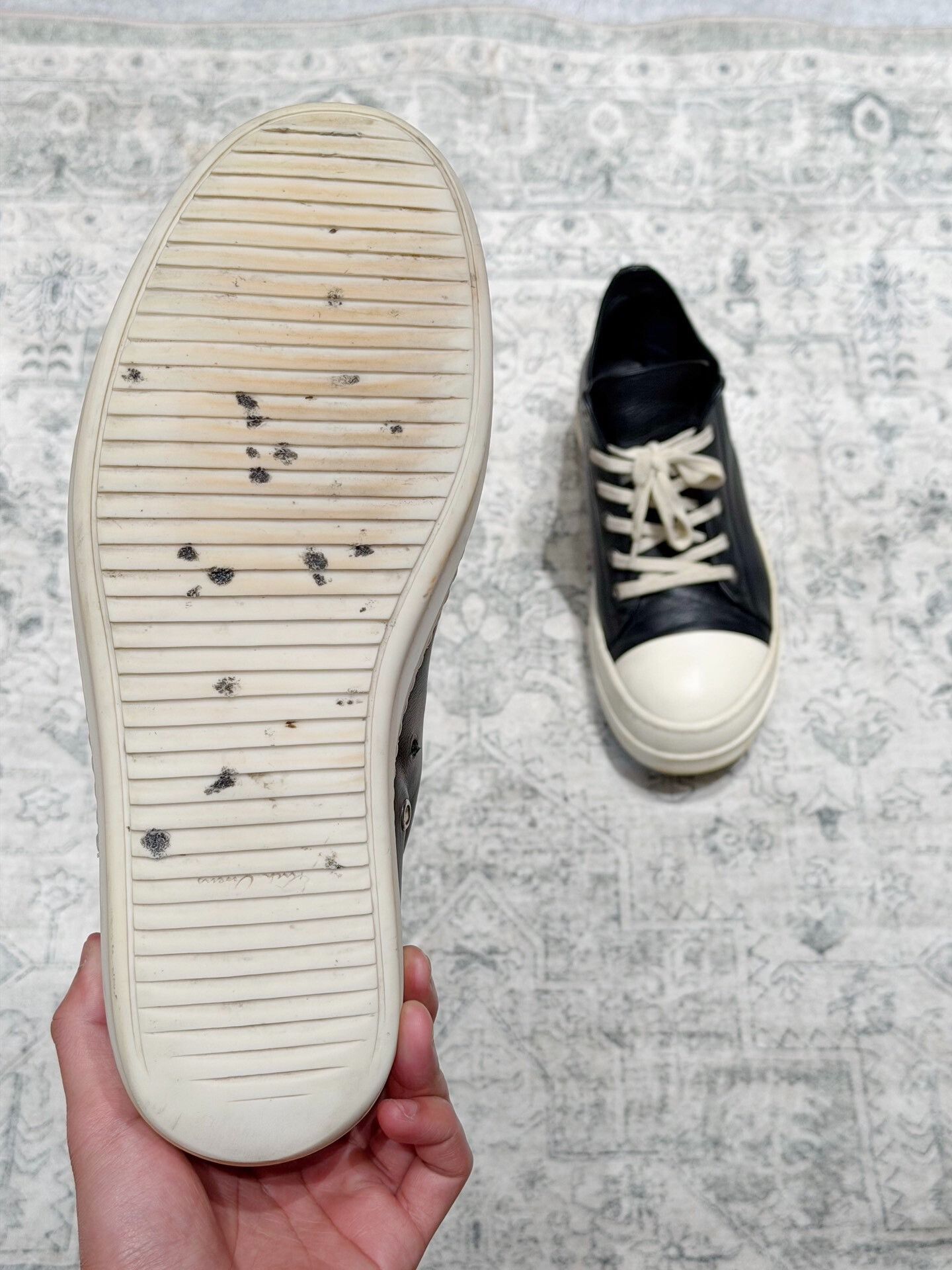 Rick Owens Rick Owens x Converse Leather Low Top Size US 10 / EU 43 - 8 Thumbnail