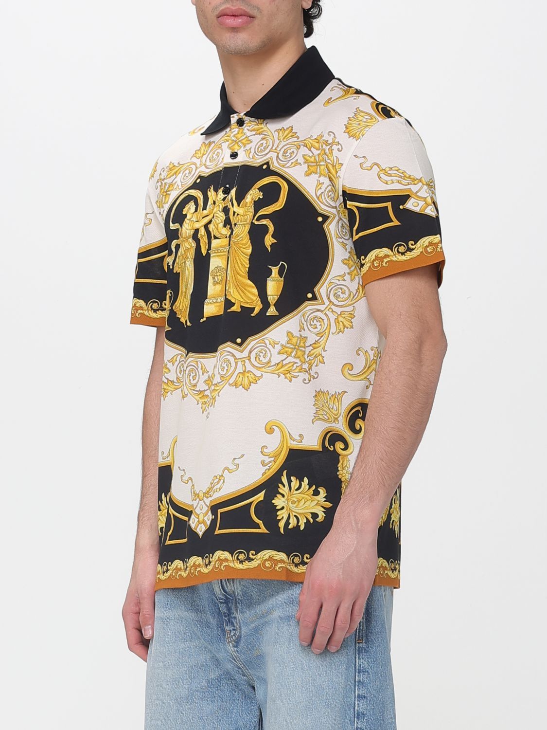 Versace Versace Polo Shirt Men Black Size US L / EU 52-54 / 3 - 4 Thumbnail
